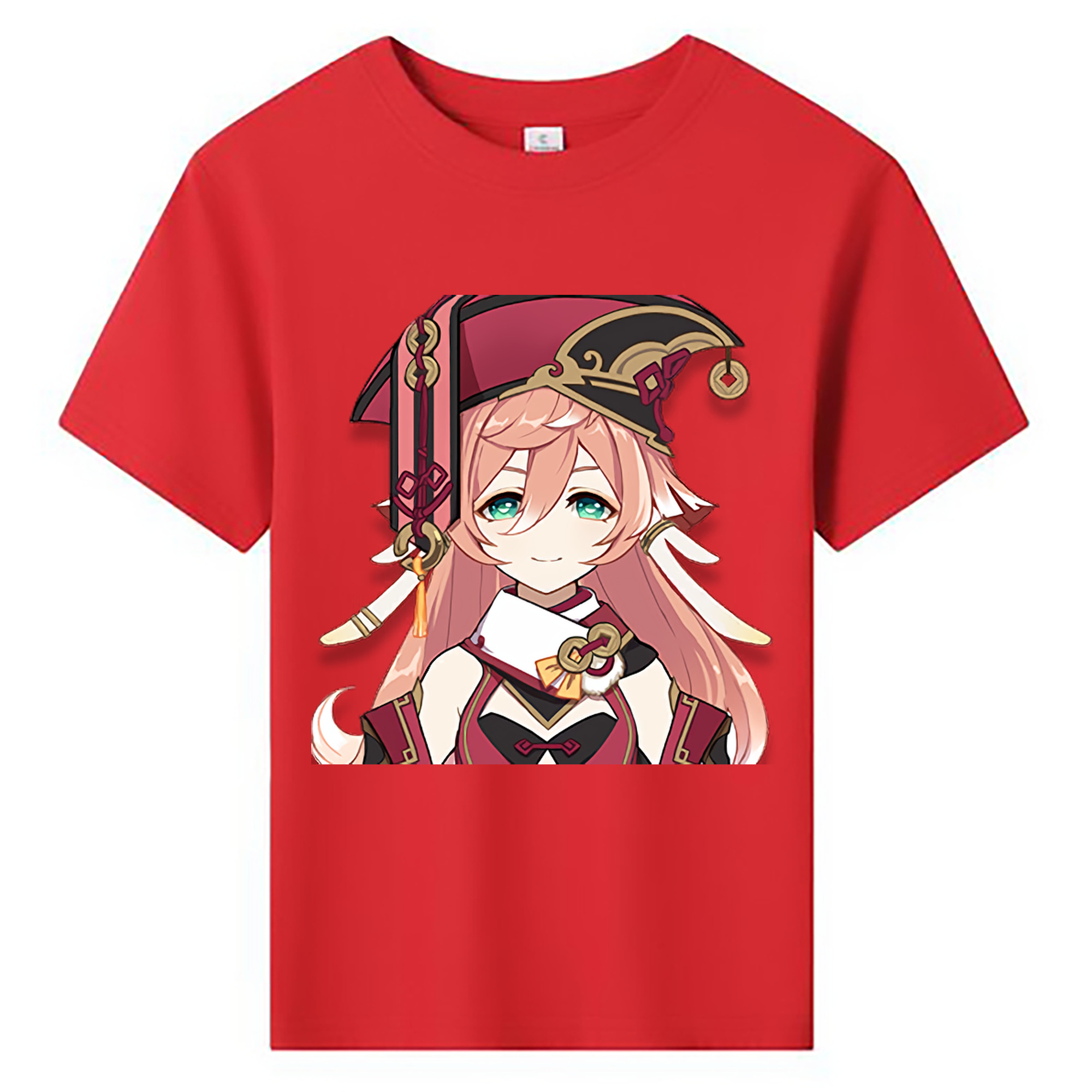 げんし神 ヤンフェイ genshin Yanfei 綿100％キッズTシャツ（フロントプリント）