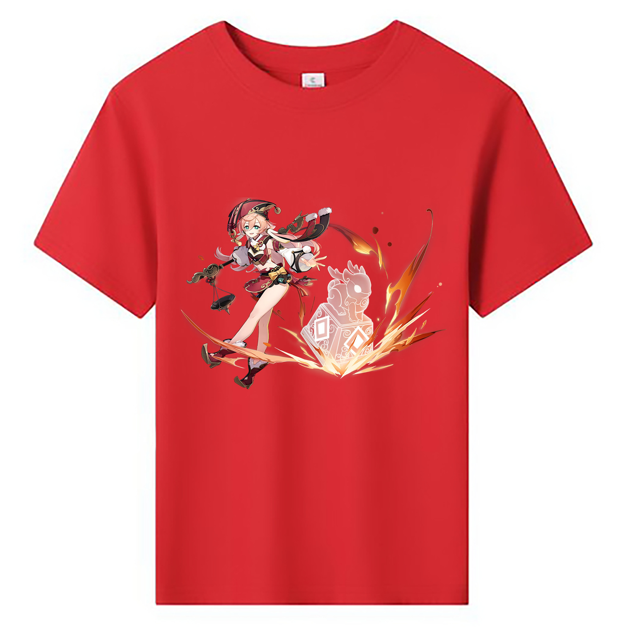 げんし神 ヤンフェイ genshin Yanfei 綿100％キッズTシャツ（フロントプリント）