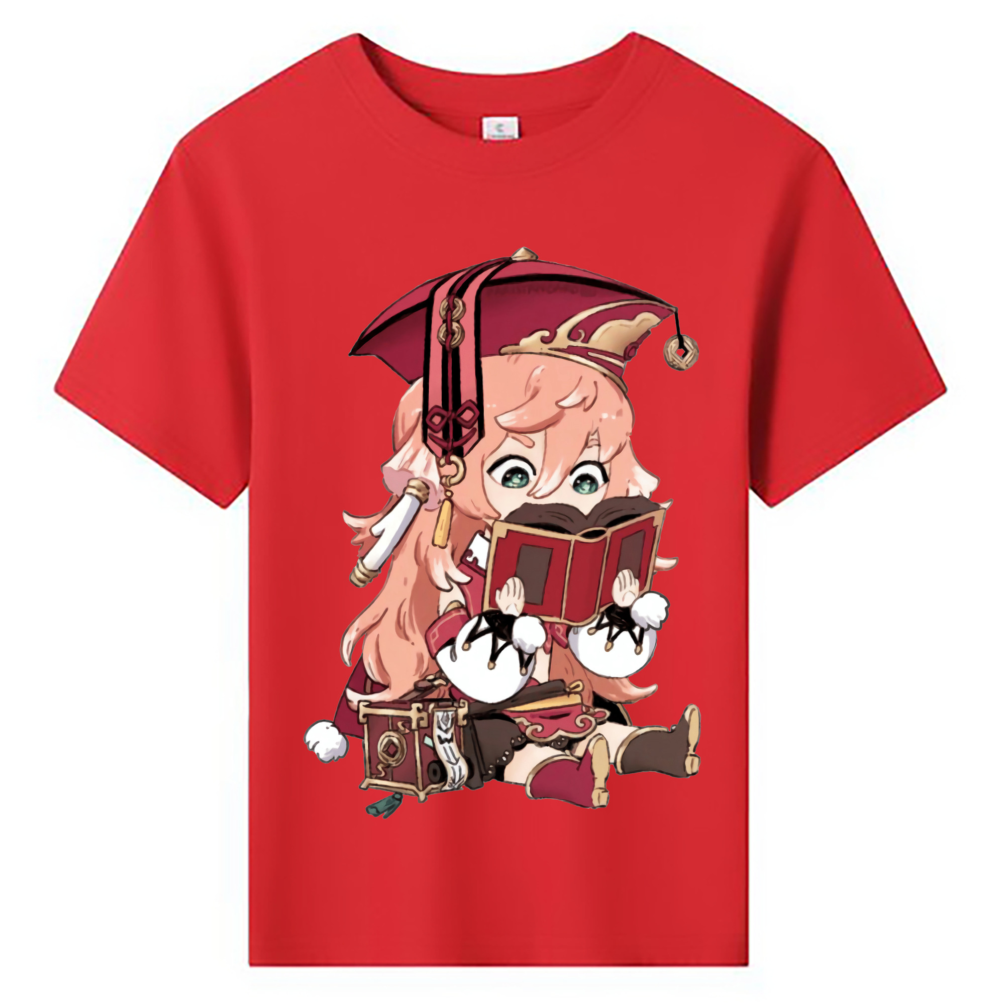 げんし神 ヤンフェイ genshin Yanfei 綿100％キッズTシャツ（フロントプリント）