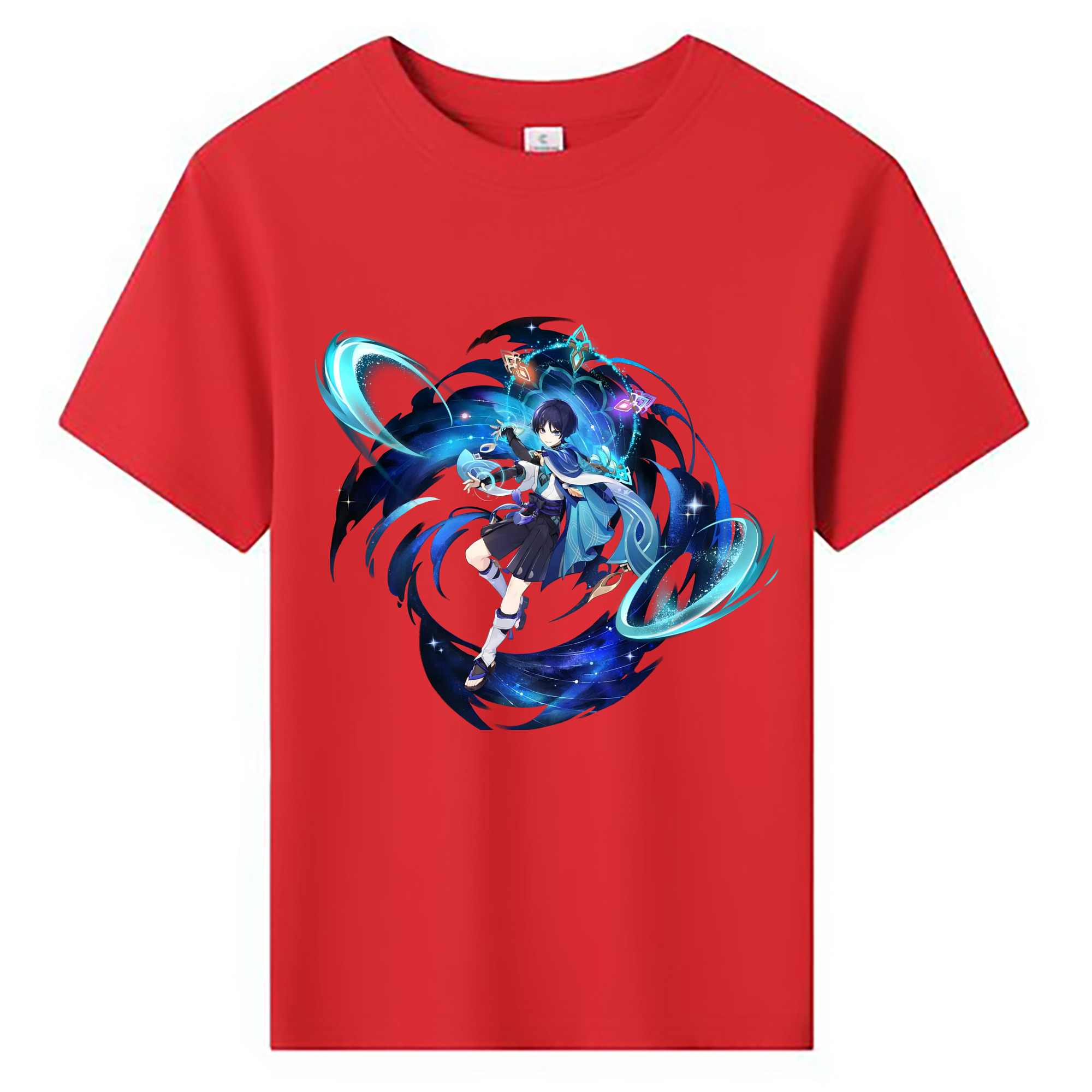 げんし神 さんペい genshin Sanpei 綿100％キッズTシャツ（フロントプリント）