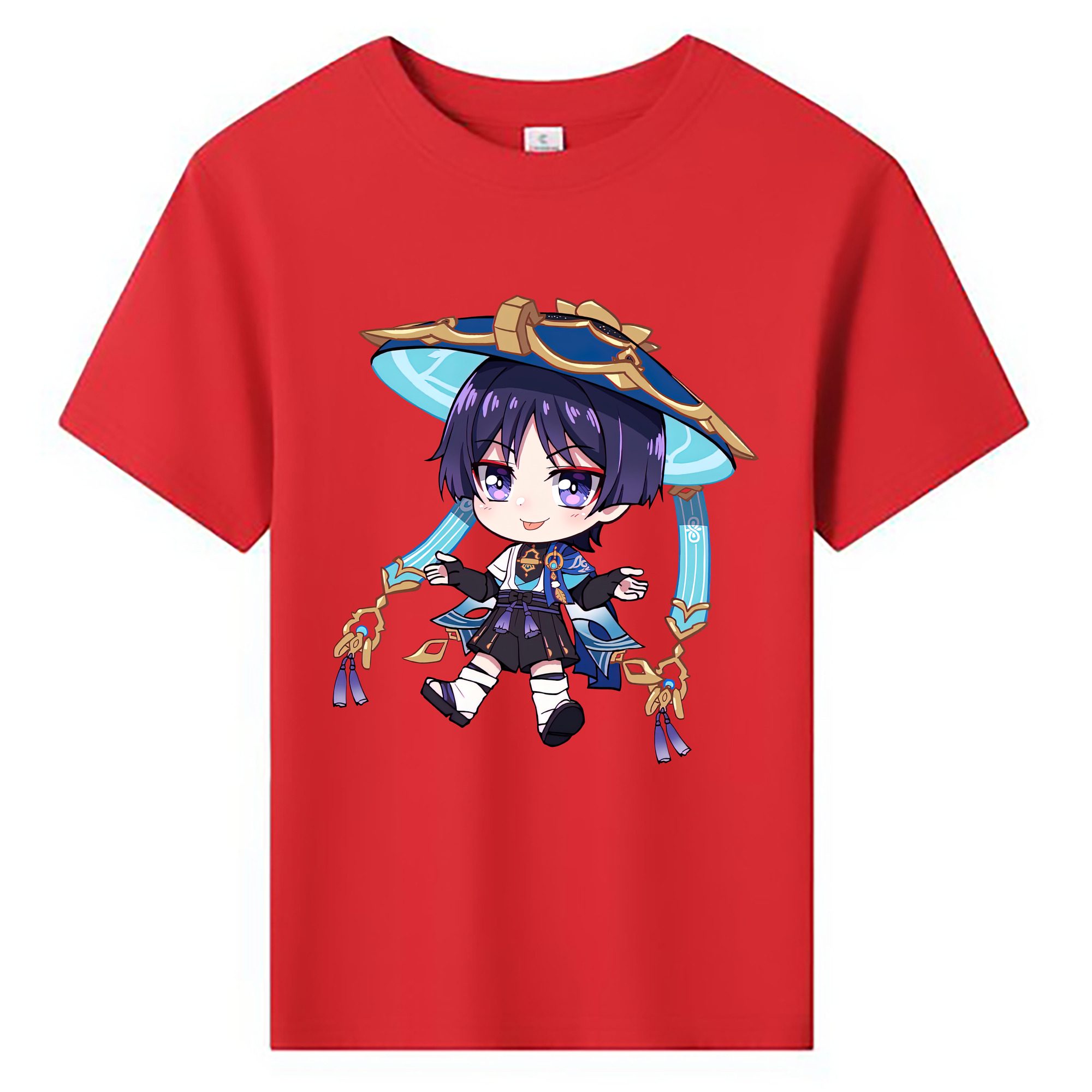 げんし神 さんペい genshin Sanpei 綿100％キッズTシャツ（フロントプリント）