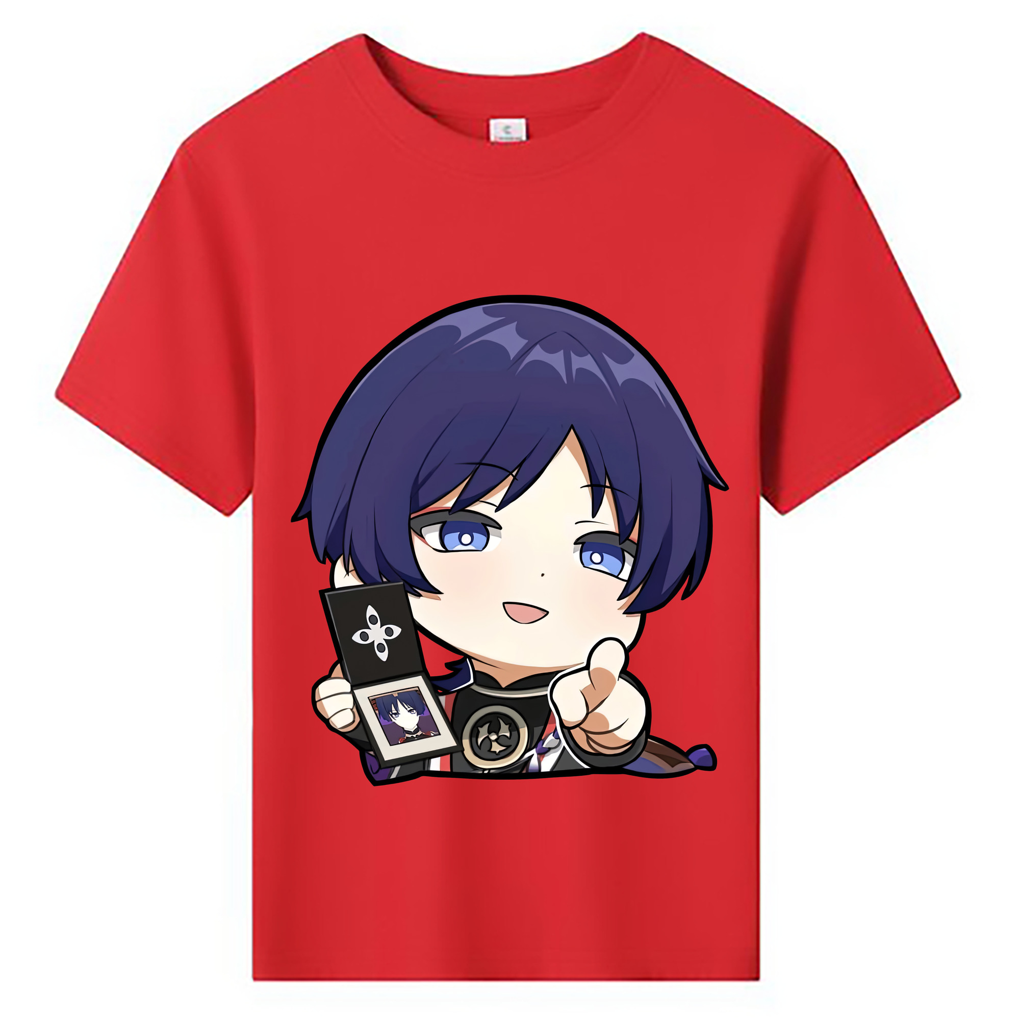 げんし神 さんペい genshin Sanpei 綿100％キッズTシャツ（フロントプリント）