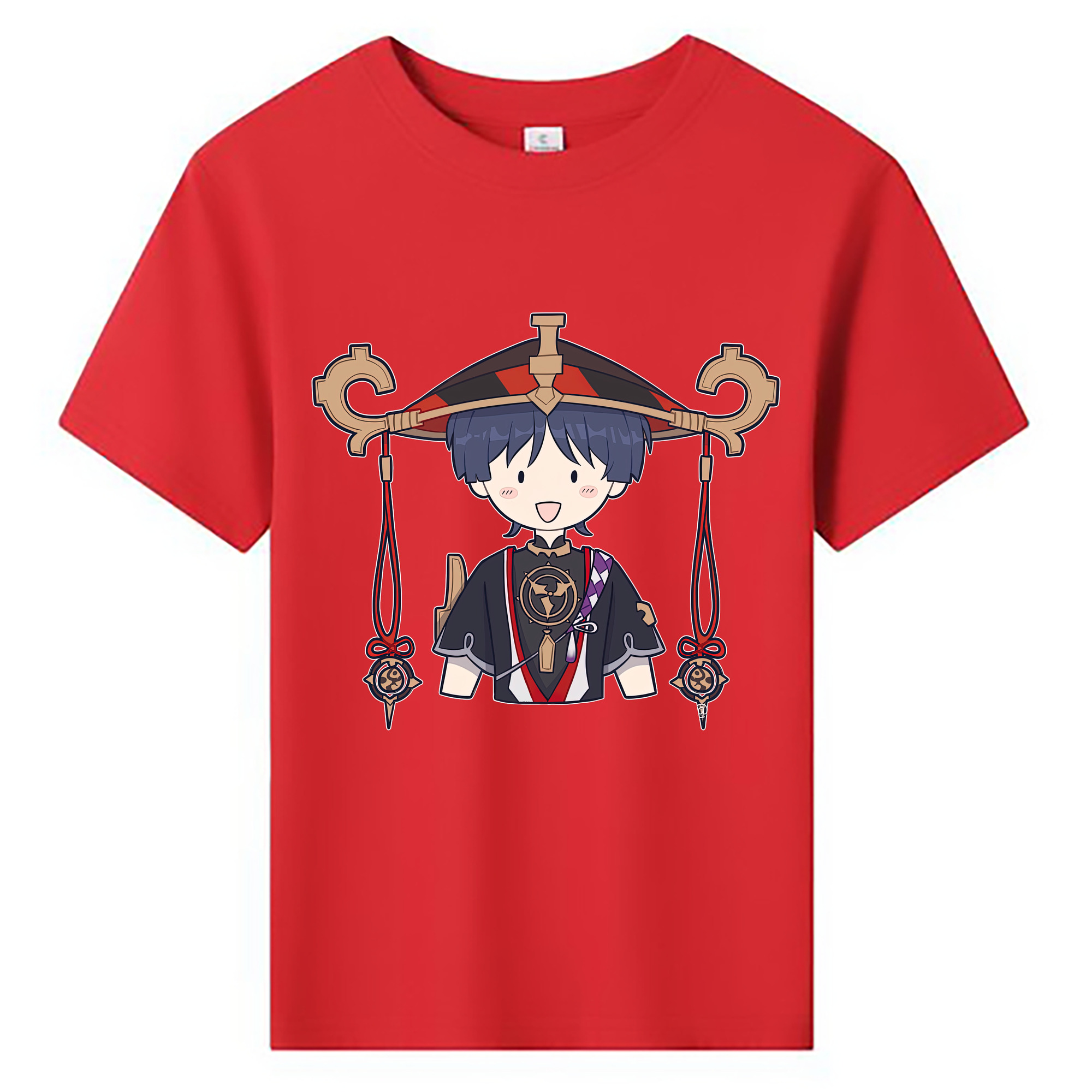 げんし神 さんペい genshin Sanpei 綿100％キッズTシャツ（フロントプリント）