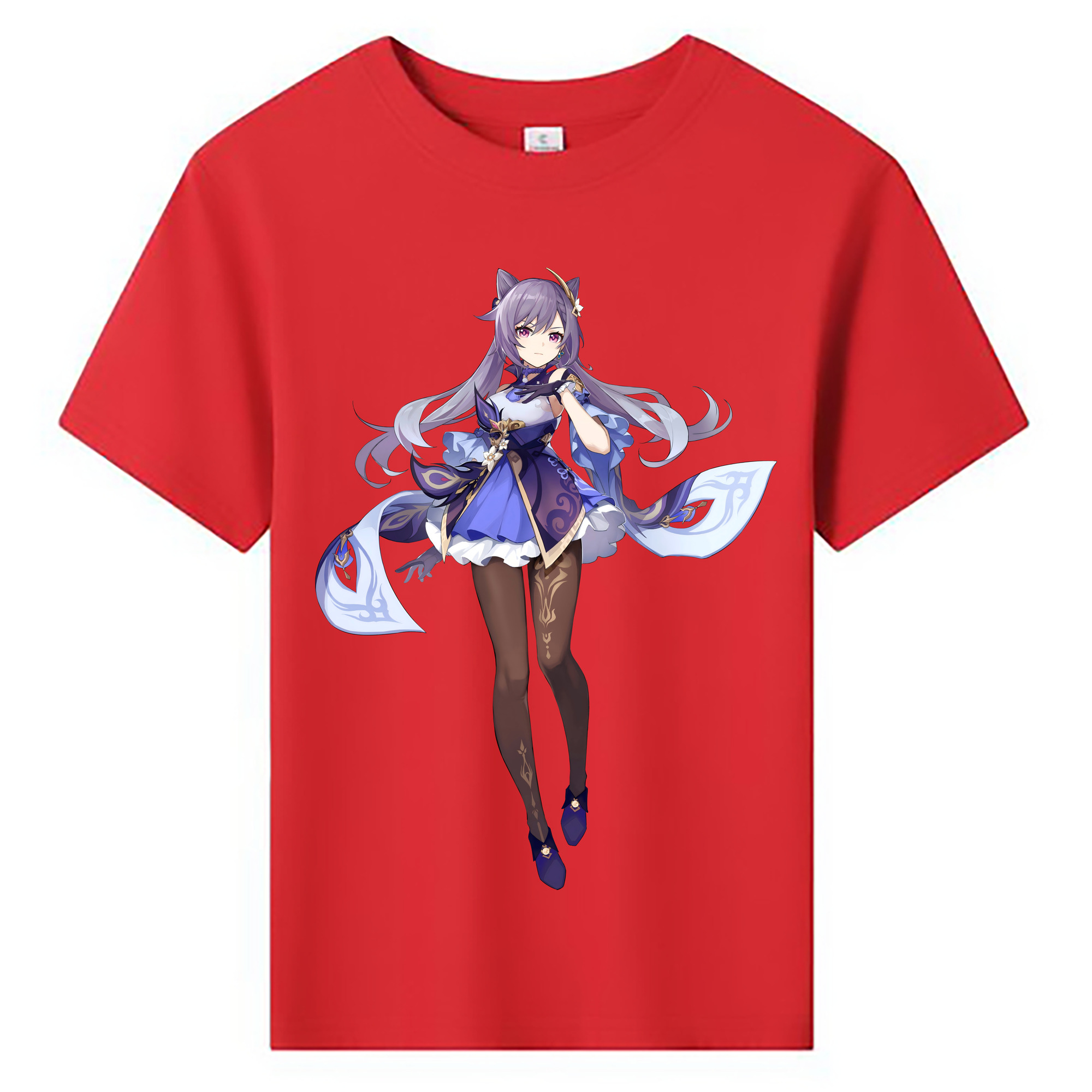 げんし神 刻晴 こくせい genshin Kokusei 綿100％キッズTシャツ（フロントプリント）