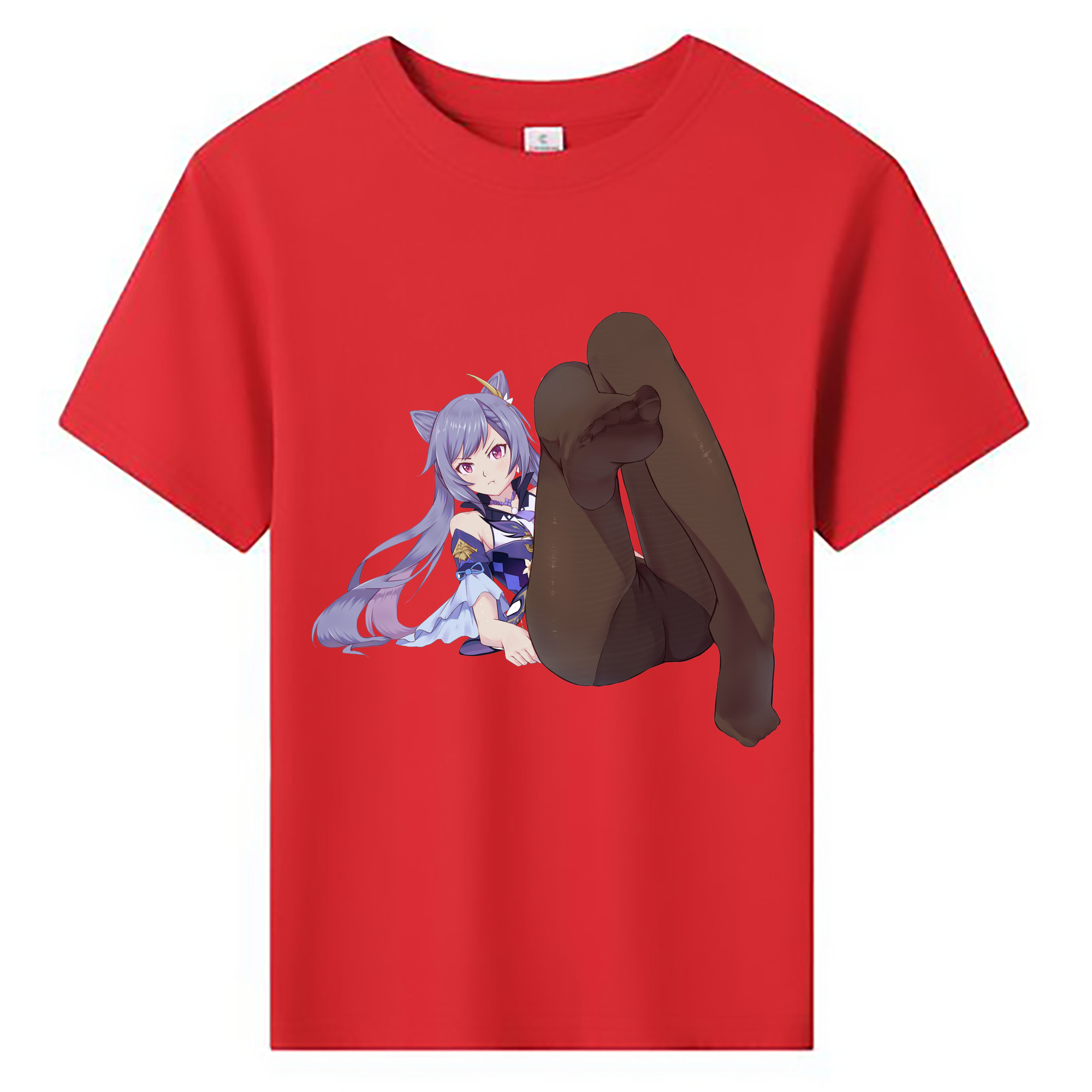 げんし神 刻晴 こくせい genshin Kokusei 綿100％キッズTシャツ（フロントプリント）