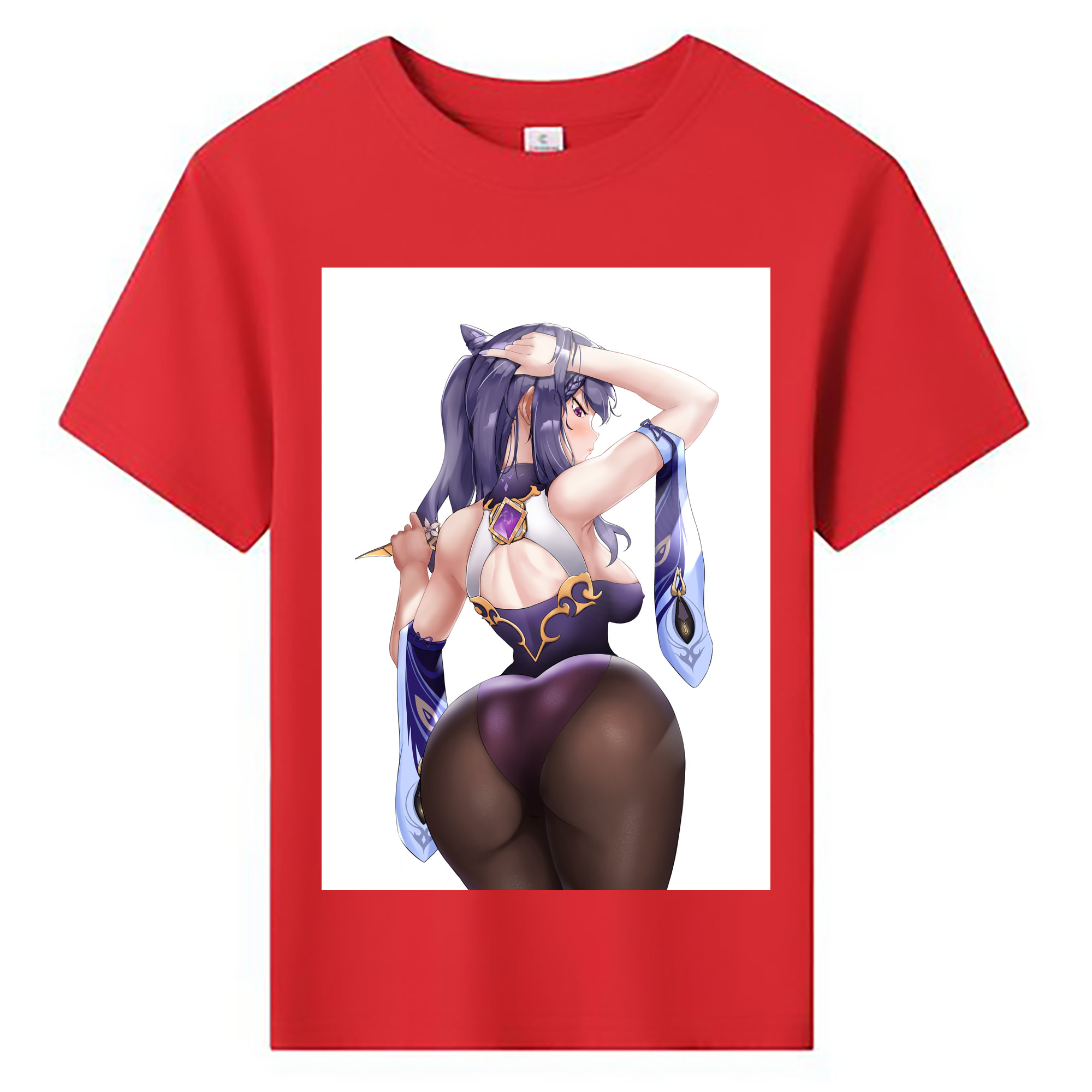 げんし神 刻晴 こくせい genshin Kokusei 綿100％キッズTシャツ（フロントプリント）