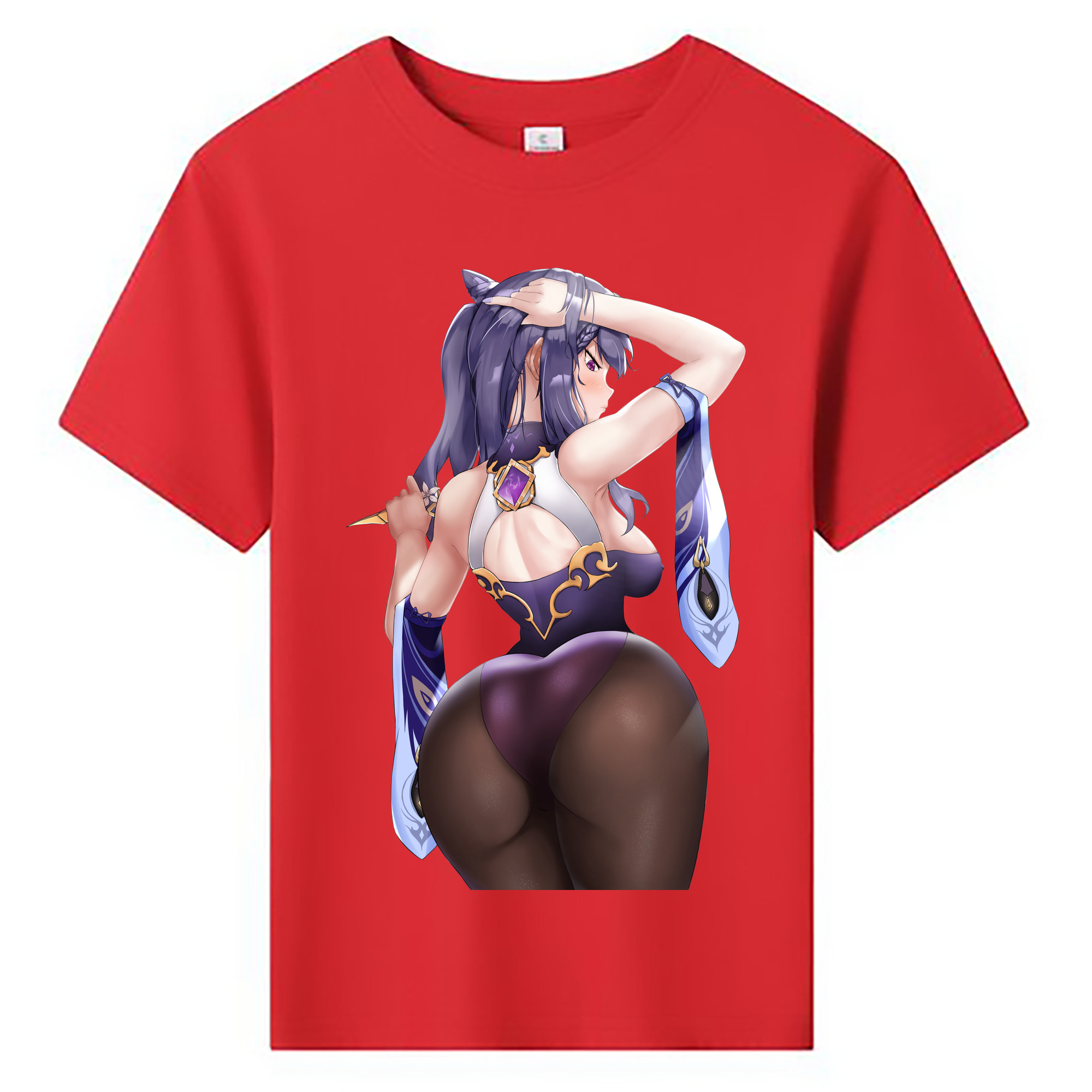 げんし神 刻晴 こくせい genshin Kokusei 綿100％キッズTシャツ（フロントプリント）