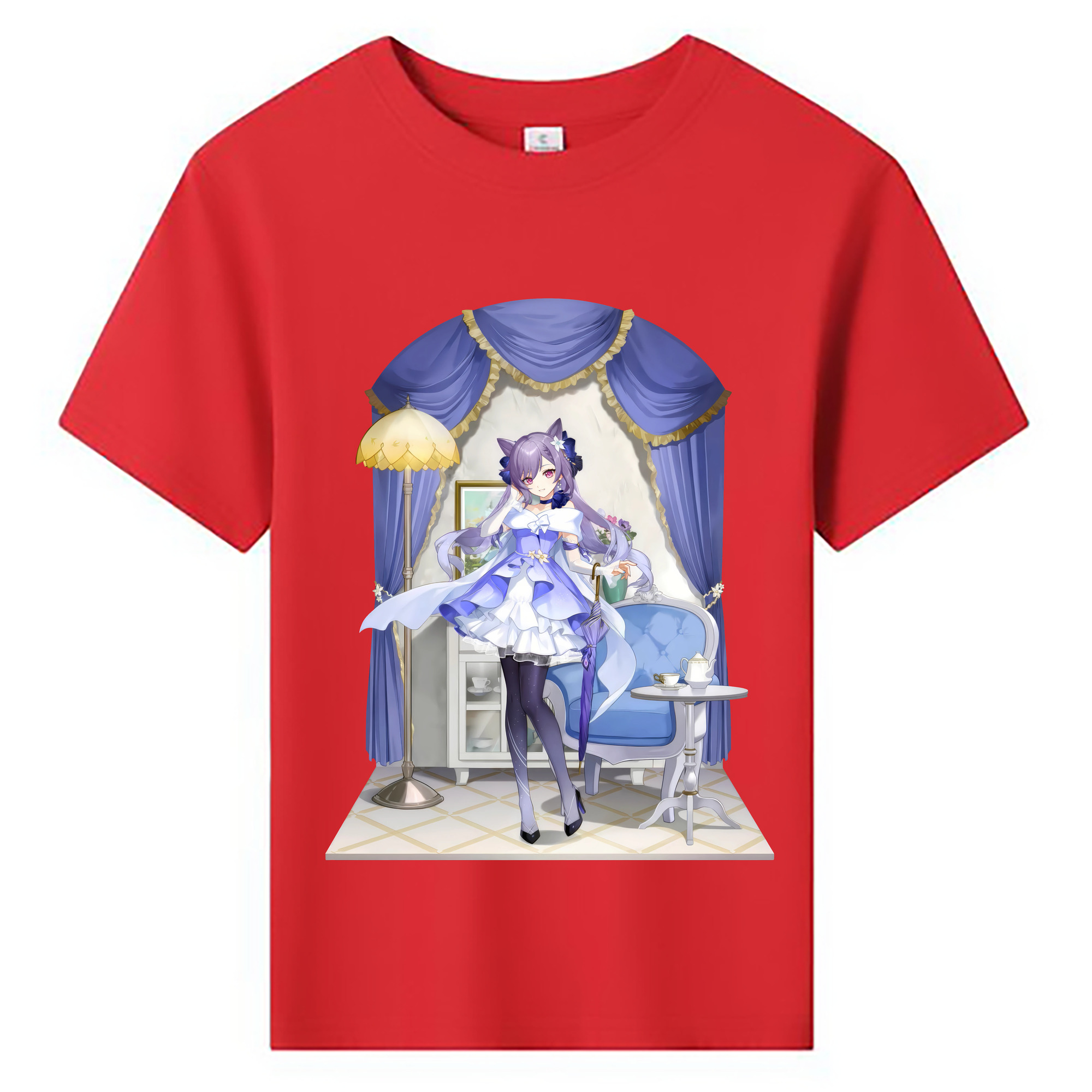 げんし神 刻晴 こくせい genshin Kokusei 綿100％キッズTシャツ（フロントプリント）