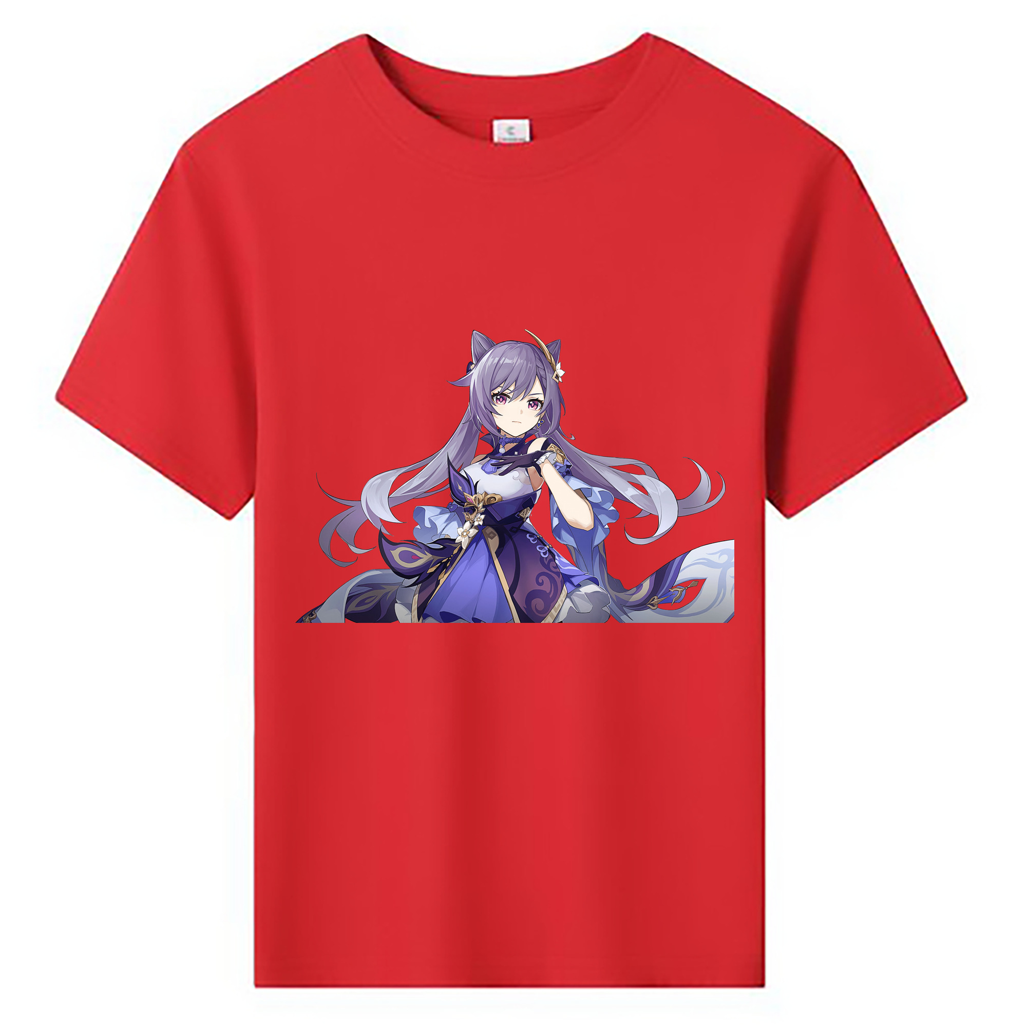 げんし神 刻晴 こくせい genshin Kokusei 綿100％キッズTシャツ（フロントプリント）