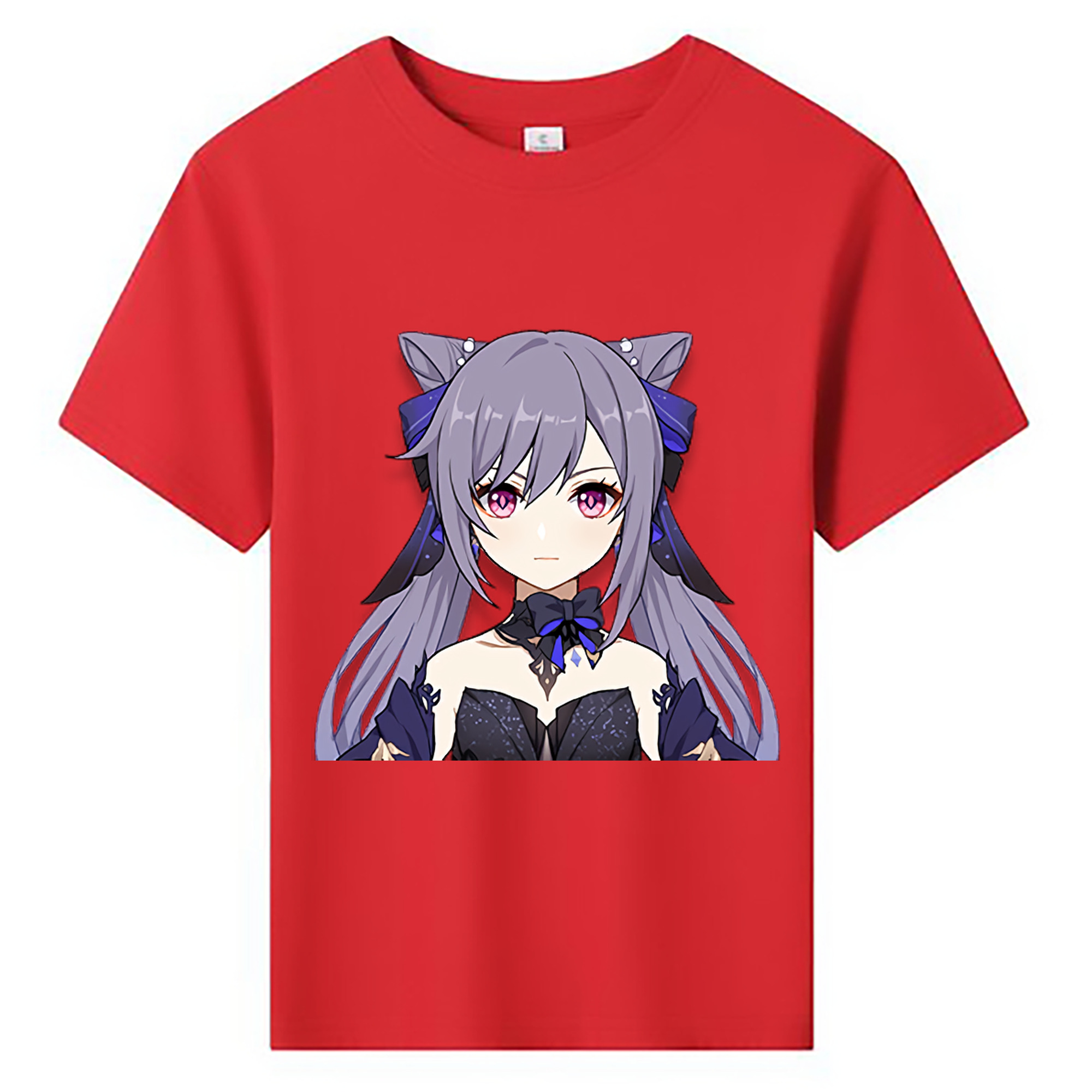 げんし神 刻晴 こくせい genshin Kokusei 綿100％キッズTシャツ（フロントプリント）