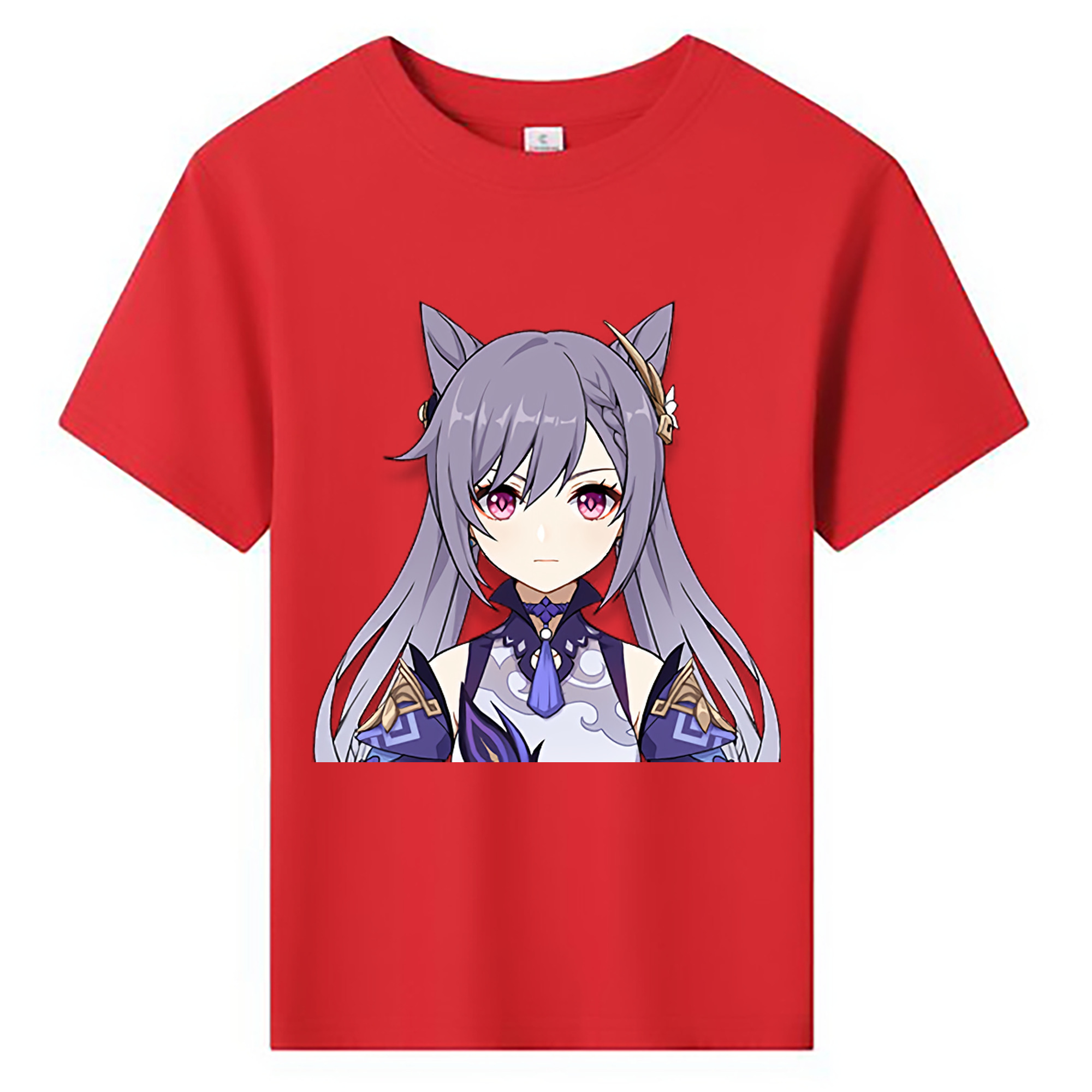 げんし神 刻晴 こくせい genshin Kokusei 綿100％キッズTシャツ（フロントプリント）