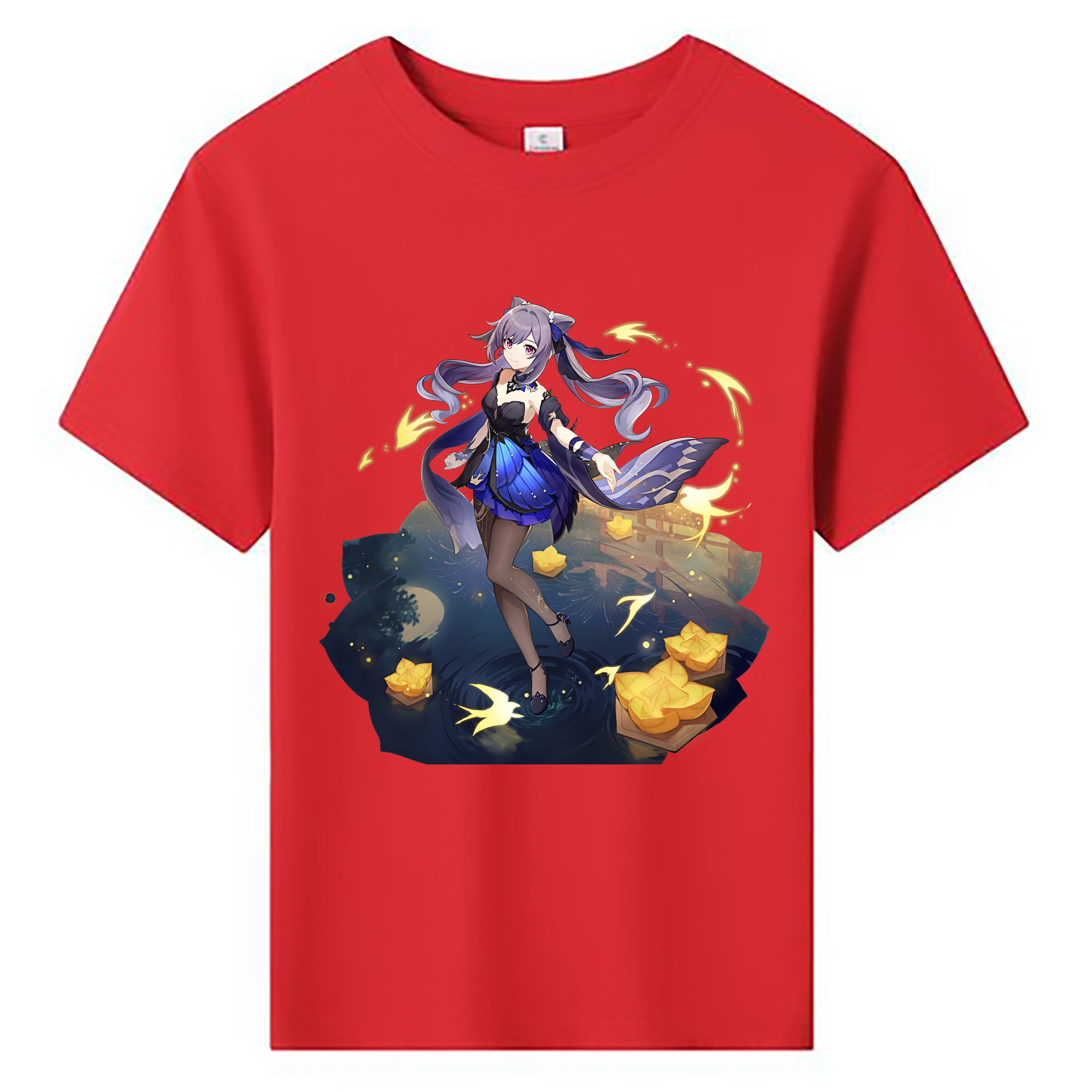 げんし神 刻晴 こくせい genshin Kokusei 綿100％キッズTシャツ（フロントプリント）
