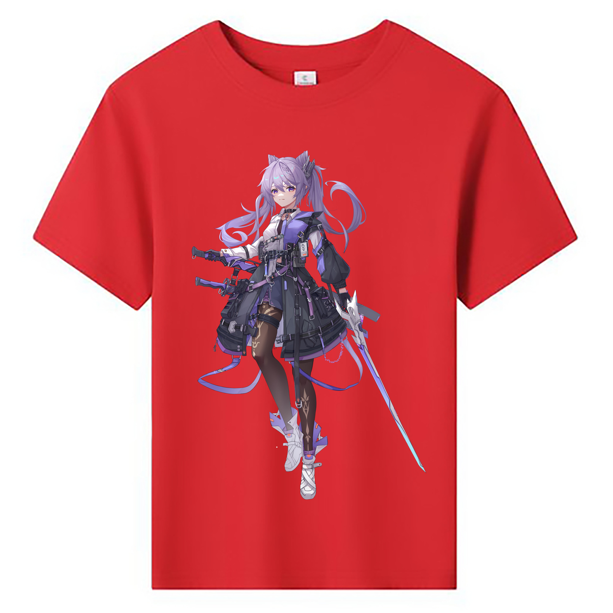 げんし神 刻晴 こくせい genshin Kokusei 綿100％キッズTシャツ（フロントプリント）