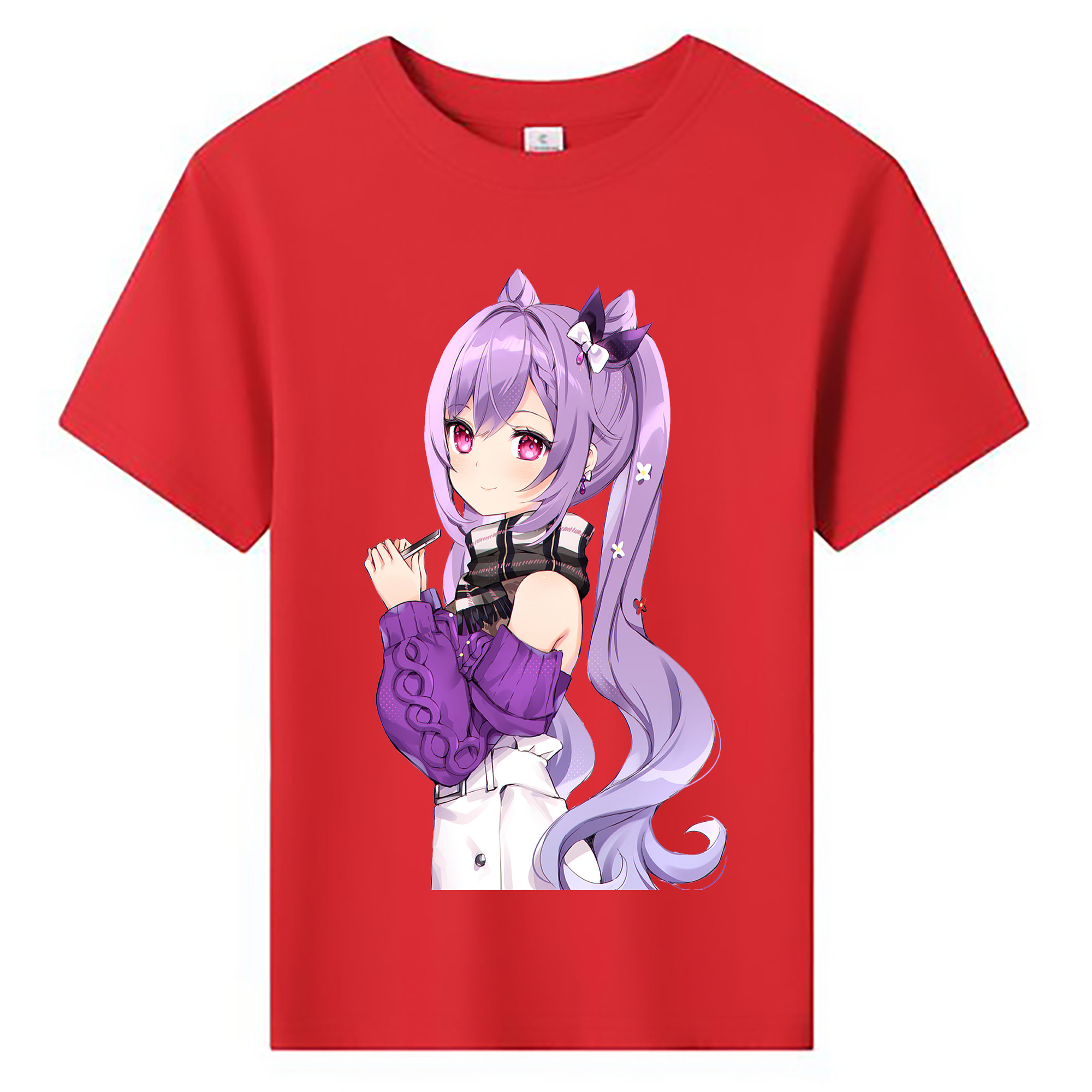げんし神 刻晴 こくせい genshin Kokusei 綿100％キッズTシャツ（フロントプリント）