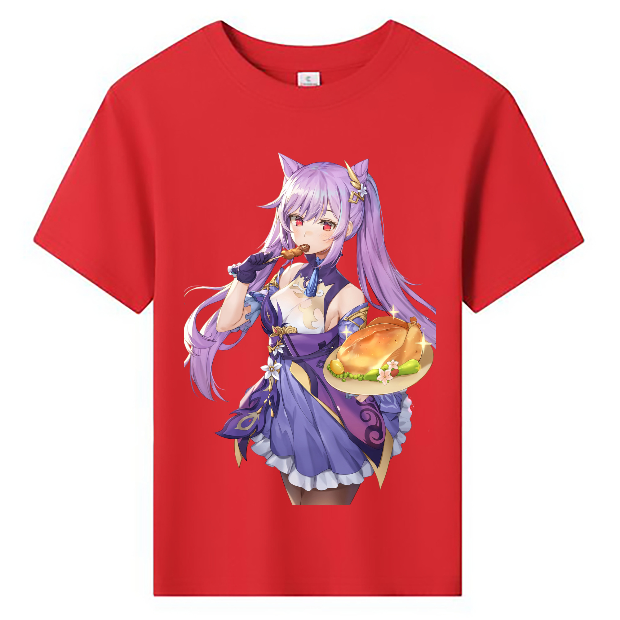 げんし神 刻晴 こくせい genshin Kokusei 綿100％キッズTシャツ（フロントプリント）