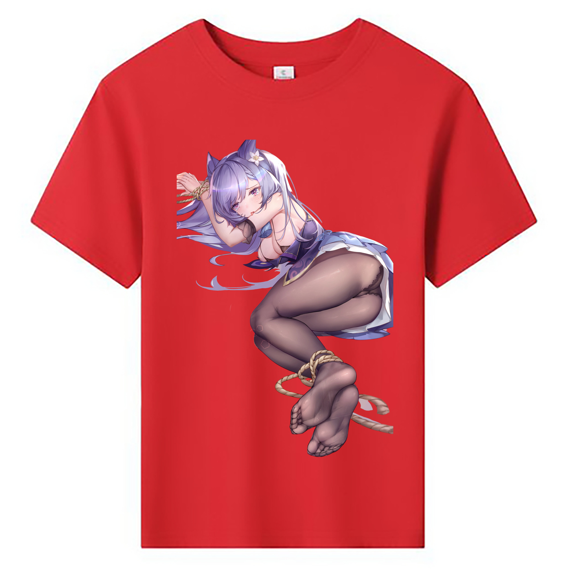 げんし神 刻晴 こくせい genshin Kokusei 綿100％キッズTシャツ（フロントプリント）