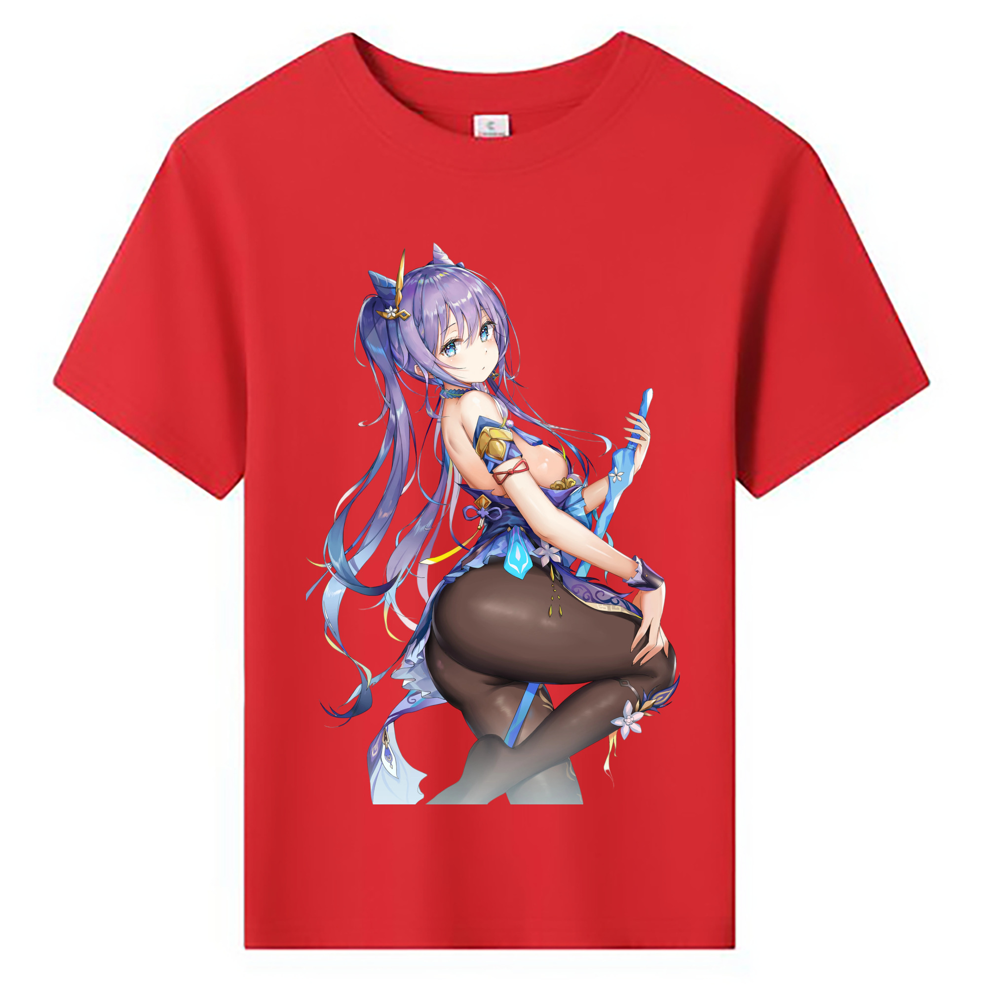 げんし神 刻晴 こくせい genshin Kokusei 綿100％キッズTシャツ（フロントプリント）