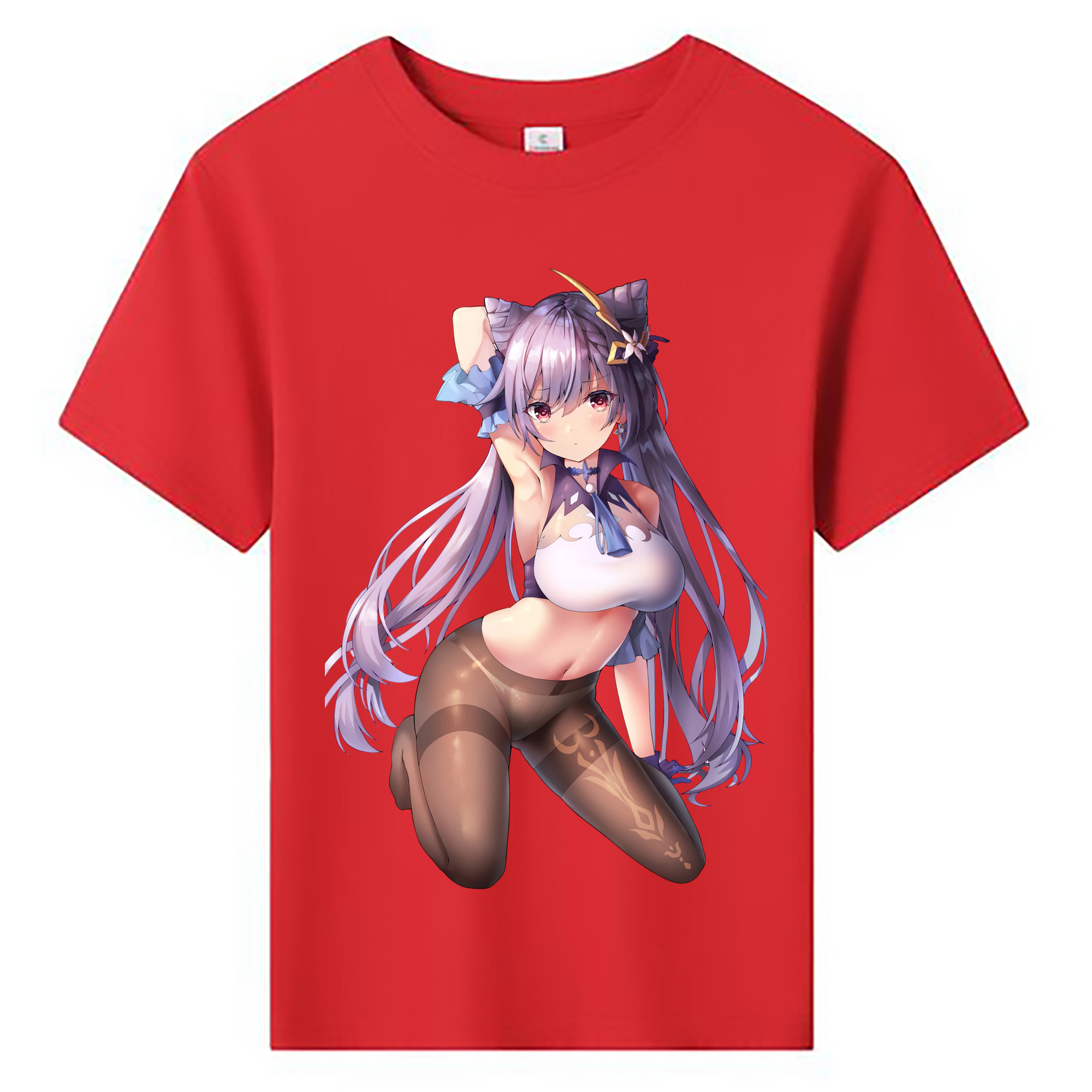 げんし神 刻晴 こくせい genshin Kokusei 綿100％キッズTシャツ（フロントプリント）