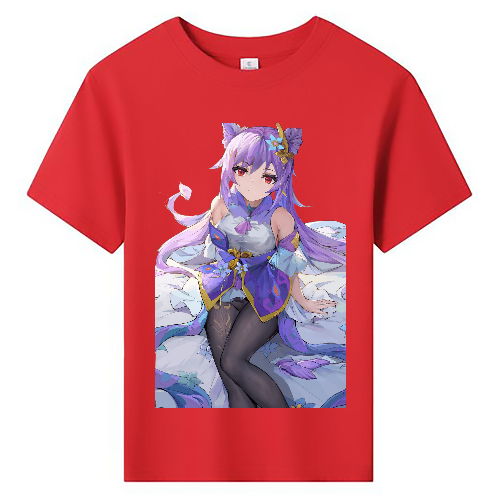 げんし神 刻晴 こくせい genshin Kokusei 綿100％キッズTシャツ（フロントプリント）