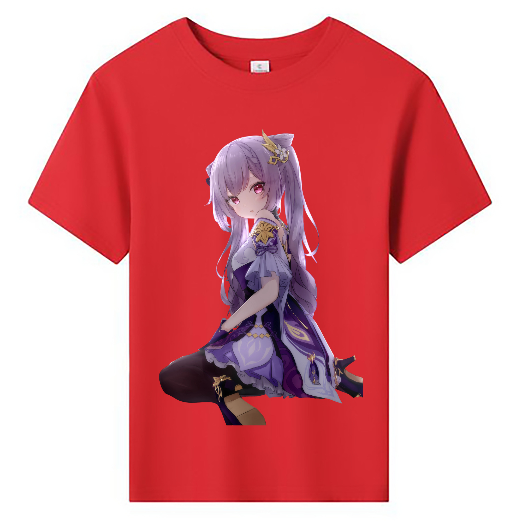 げんし神 刻晴 こくせい genshin Kokusei 綿100％キッズTシャツ（フロントプリント）