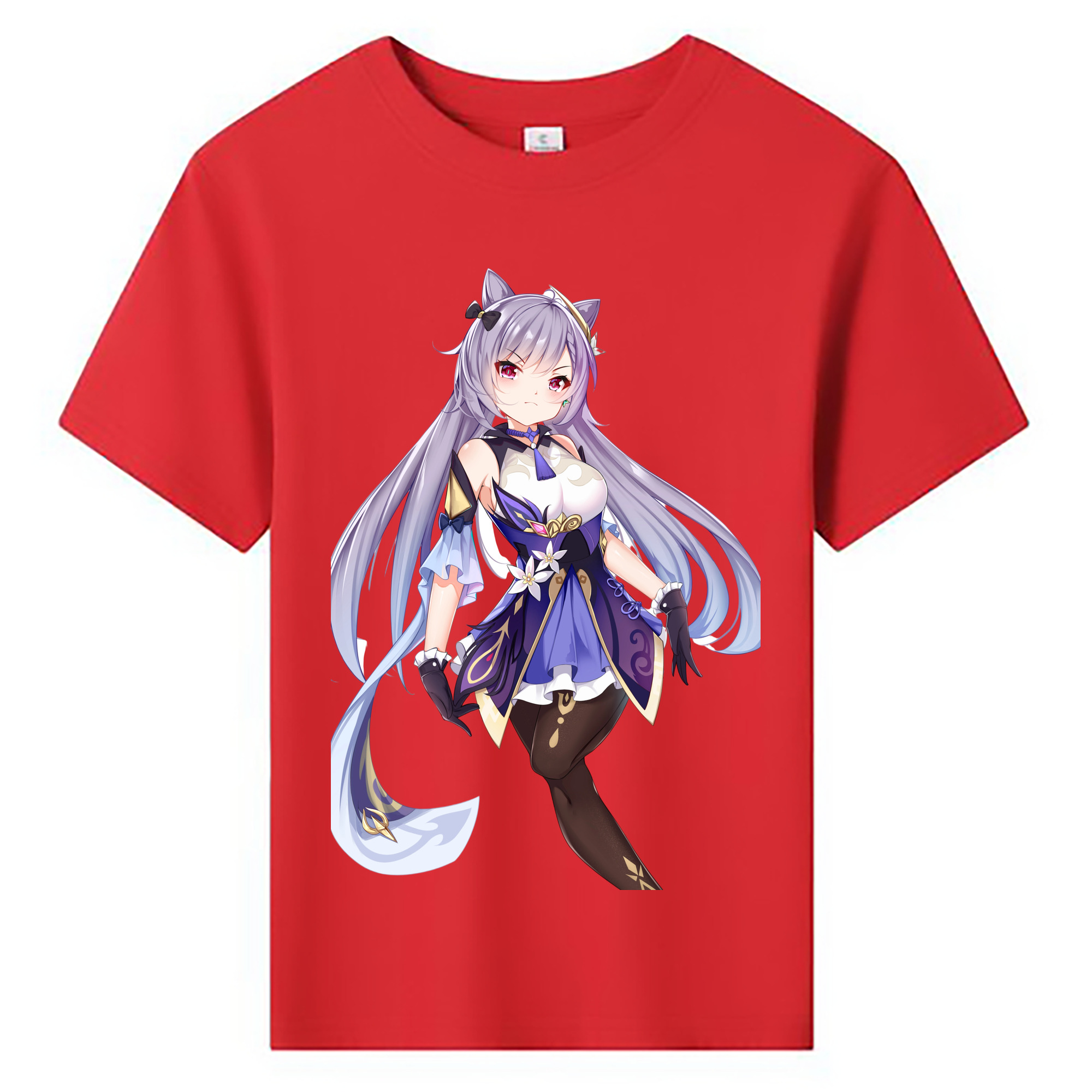 げんし神 刻晴 こくせい genshin Kokusei 綿100％キッズTシャツ（フロントプリント）