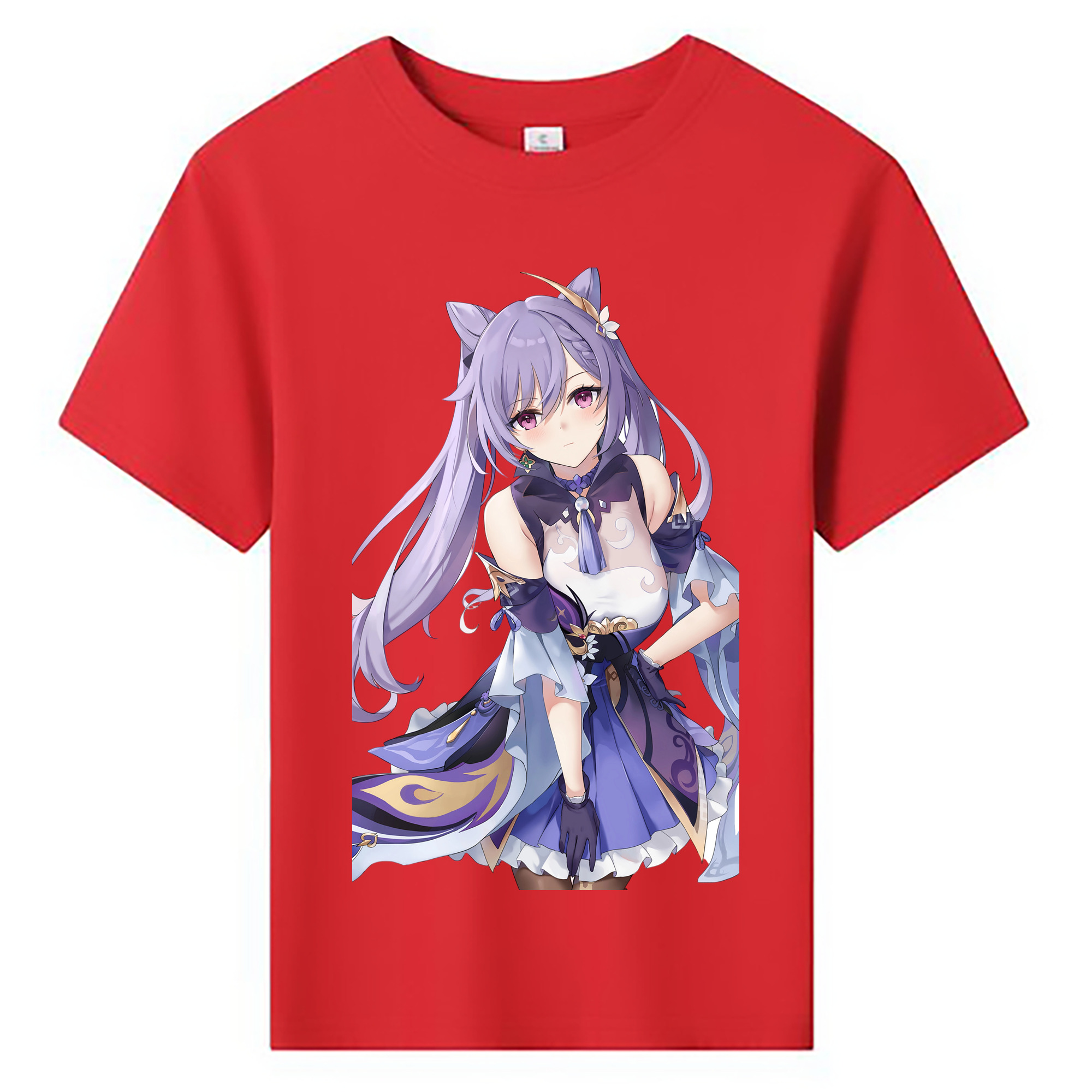 げんし神 刻晴 こくせい genshin Kokusei 綿100％キッズTシャツ（フロントプリント）