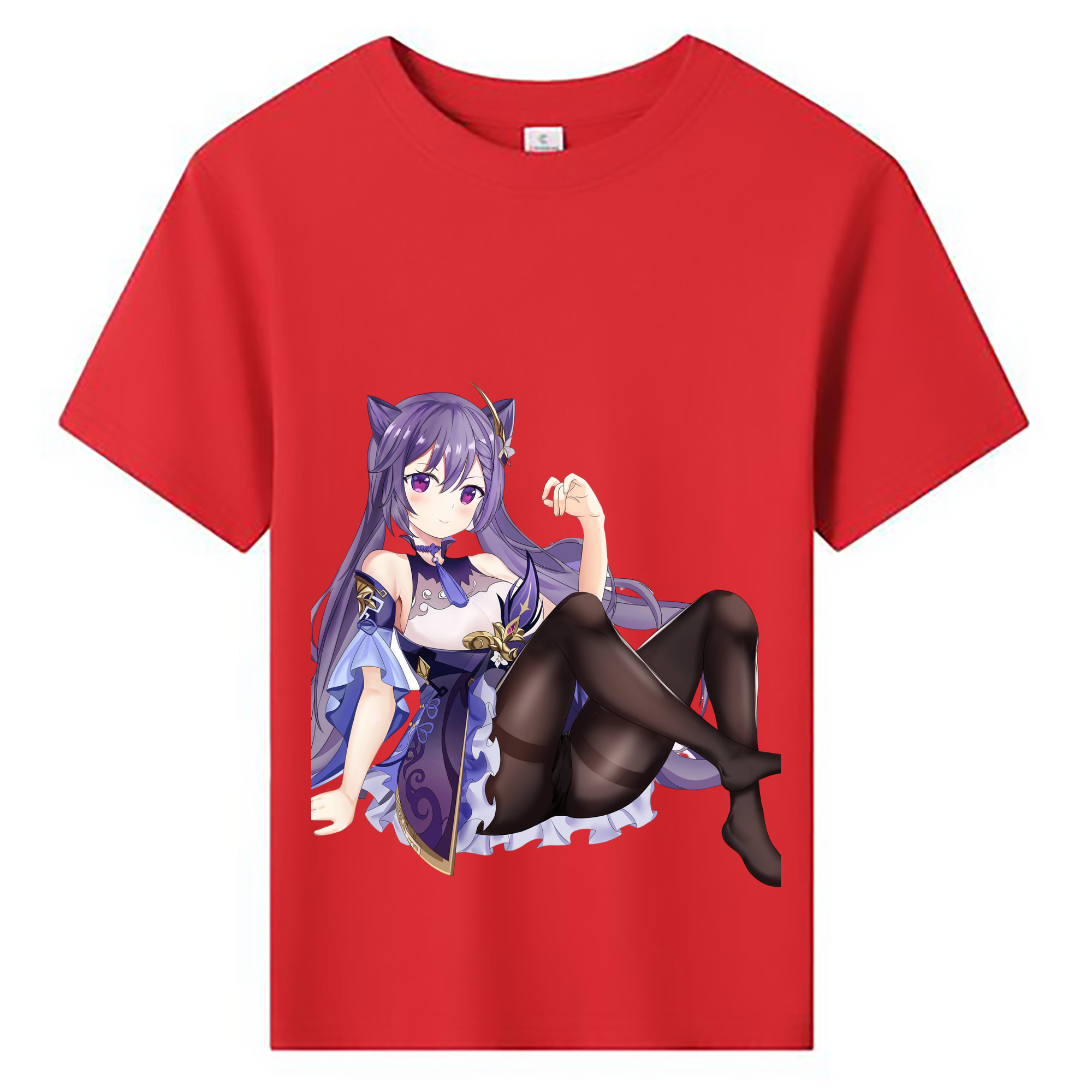 げんし神 刻晴 こくせい genshin Kokusei 綿100％キッズTシャツ（フロントプリント）