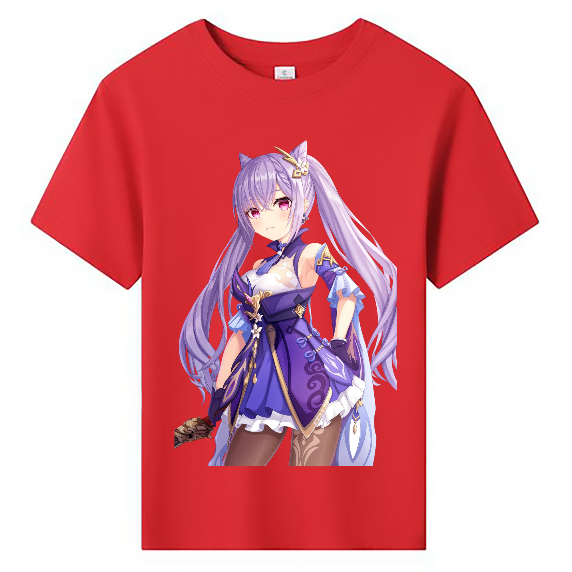 げんし神 刻晴 こくせい genshin Kokusei 綿100％キッズTシャツ（フロントプリント）