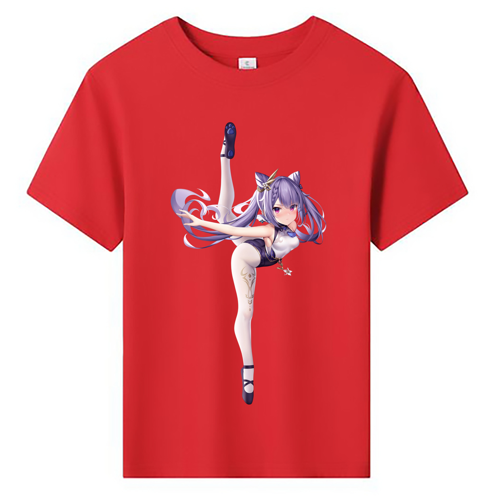 げんし神 刻晴 こくせい genshin Kokusei 綿100％キッズTシャツ（フロントプリント）