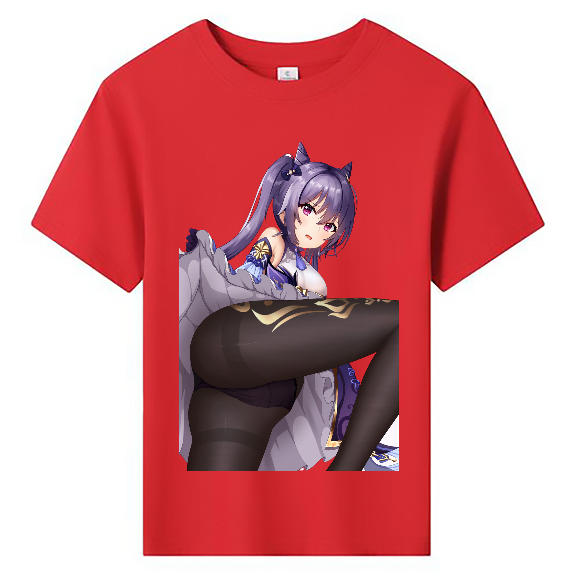 げんし神 刻晴 こくせい genshin Kokusei 綿100％キッズTシャツ（フロントプリント）