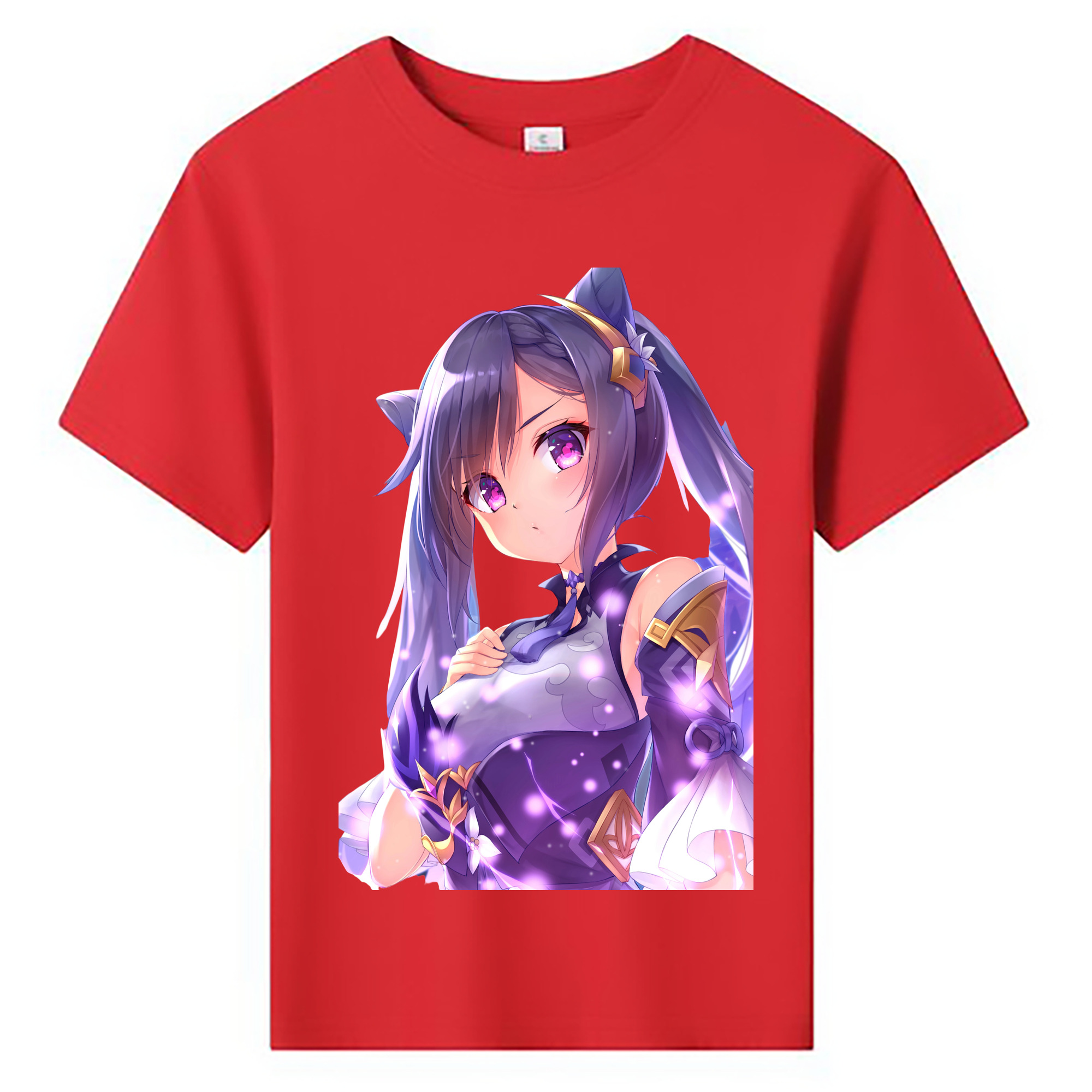 げんし神 刻晴 こくせい genshin Kokusei 綿100％キッズTシャツ（フロントプリント）