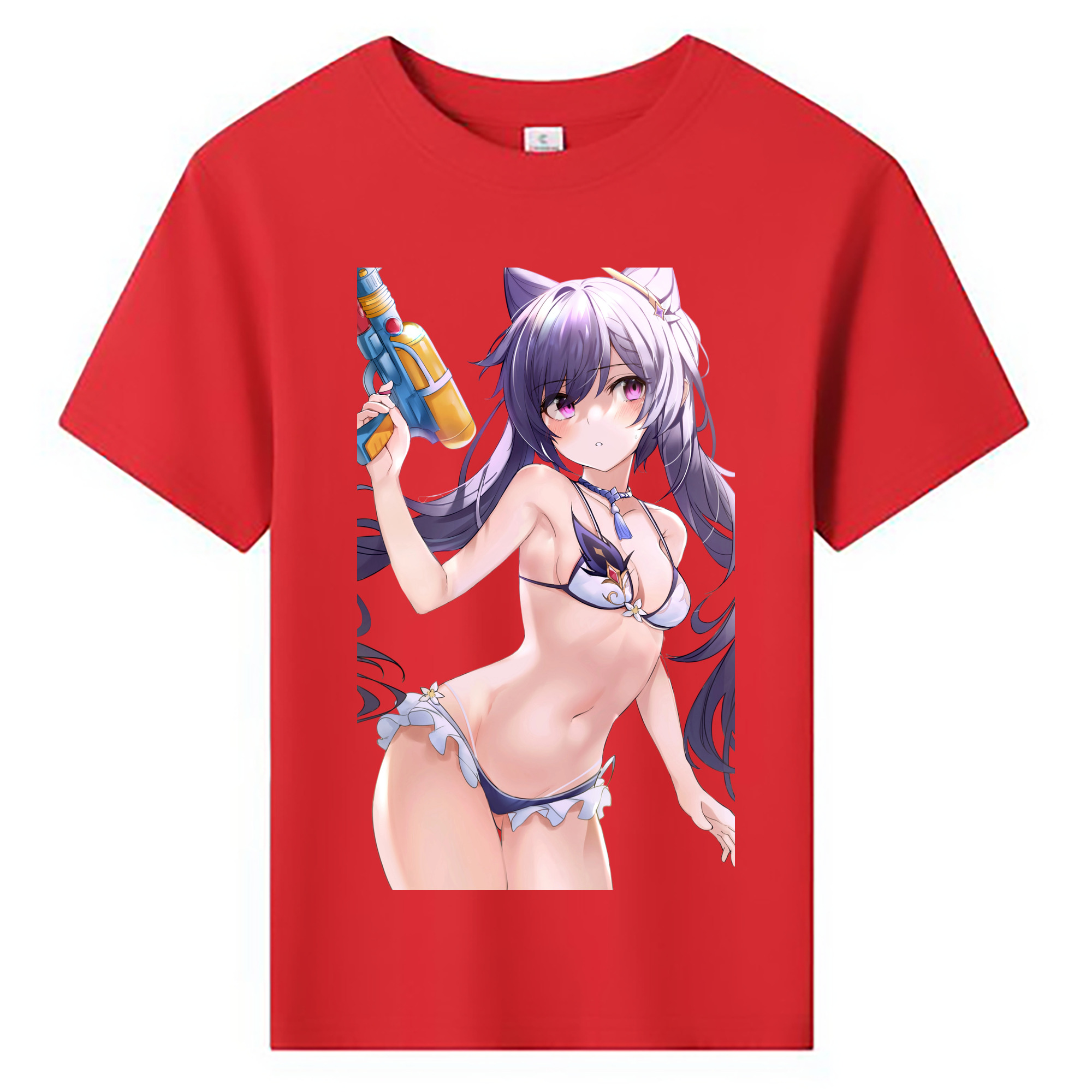 げんし神 刻晴 こくせい genshin Kokusei 綿100％キッズTシャツ（フロントプリント）