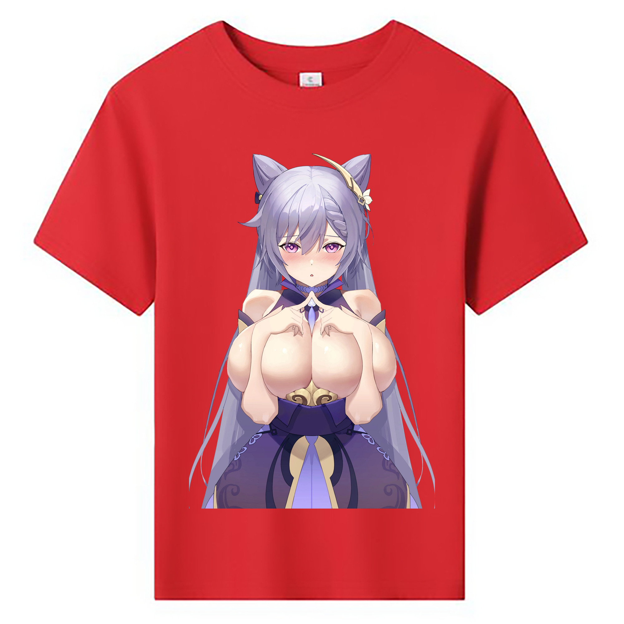 げんし神 刻晴 こくせい genshin Kokusei 綿100％キッズTシャツ（フロントプリント）