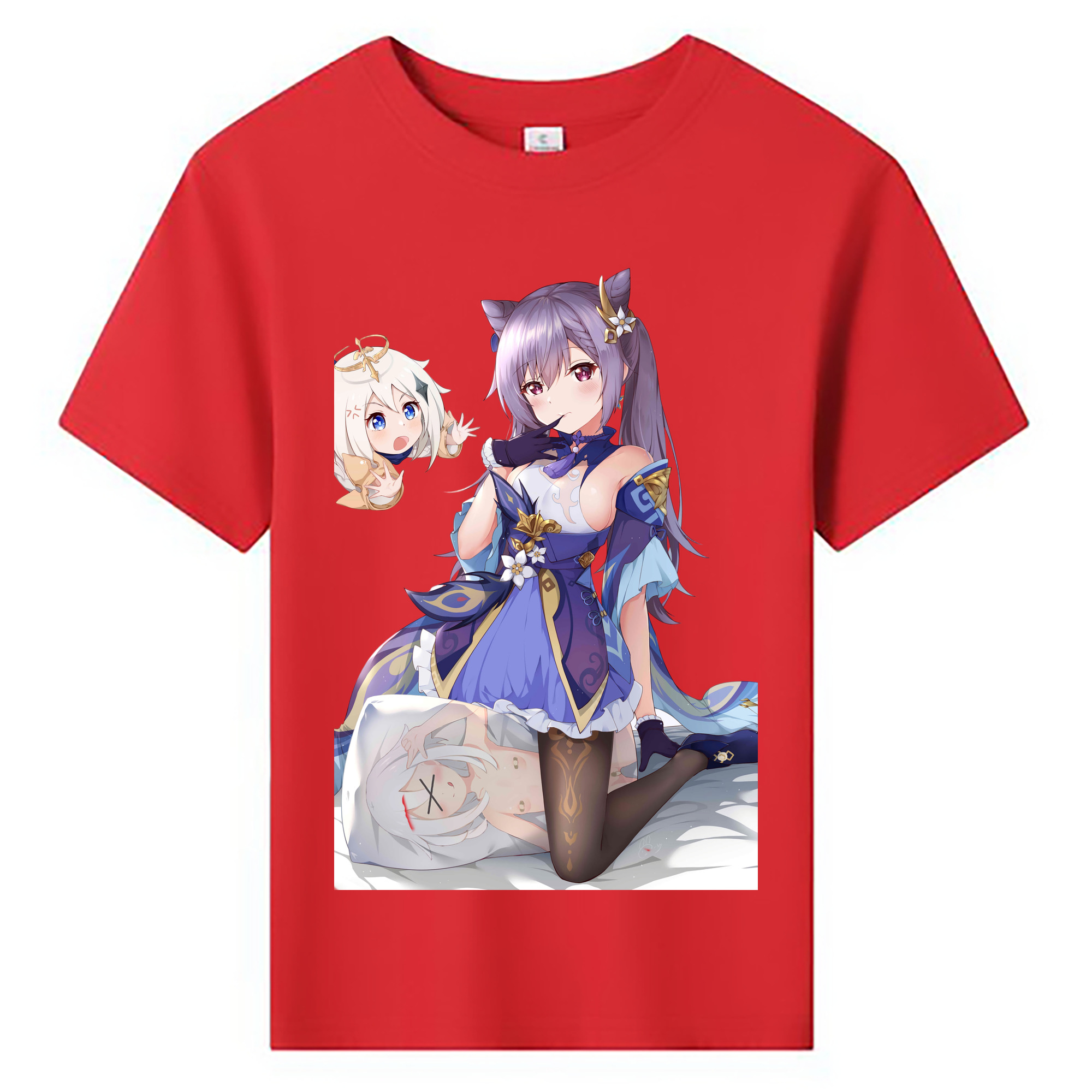 げんし神 刻晴 こくせい genshin Kokusei 綿100％キッズTシャツ（フロントプリント）