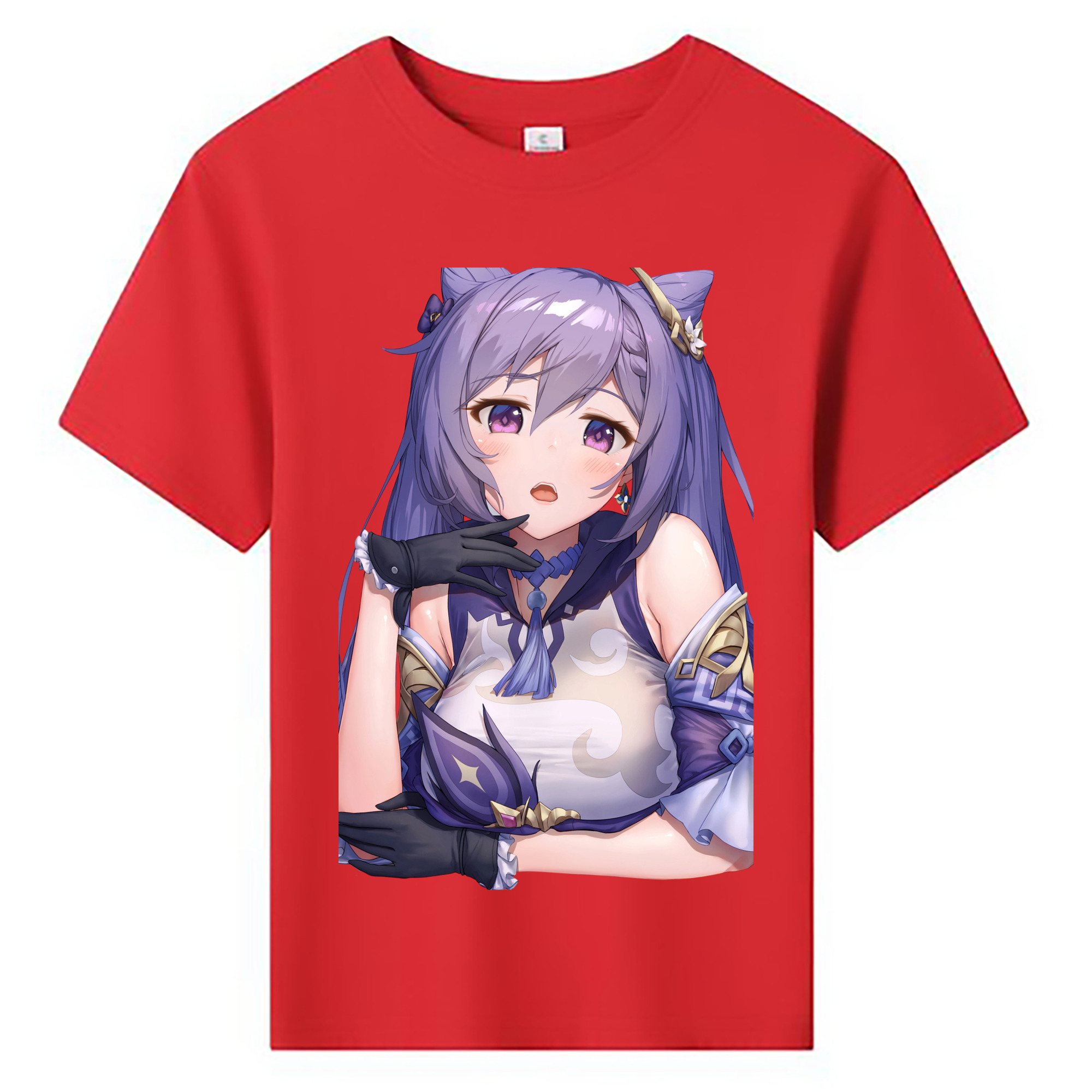 げんし神 刻晴 こくせい genshin Kokusei 綿100％キッズTシャツ（フロントプリント）