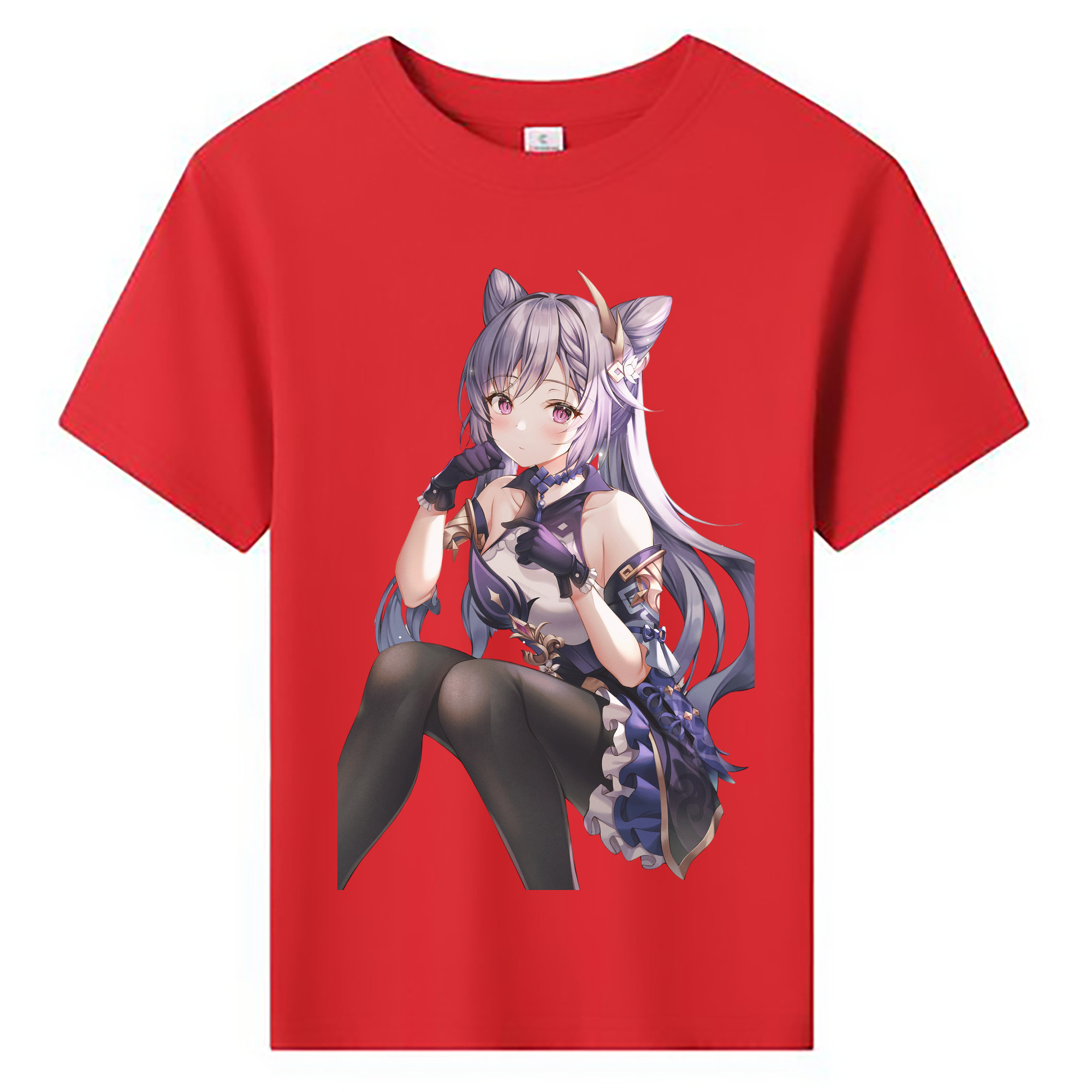 げんし神 刻晴 こくせい genshin Kokusei 綿100％キッズTシャツ（フロントプリント）