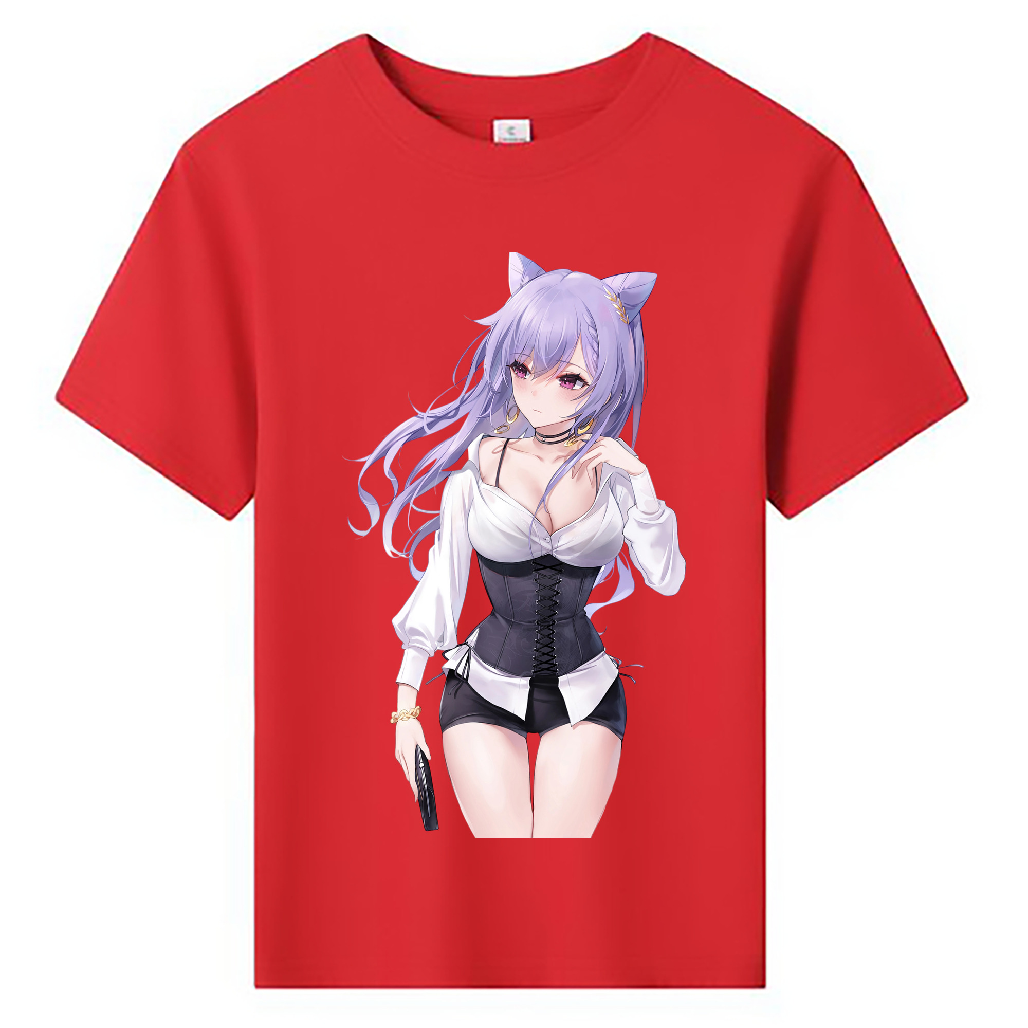 げんし神 刻晴 こくせい genshin Kokusei 綿100％キッズTシャツ（フロントプリント）