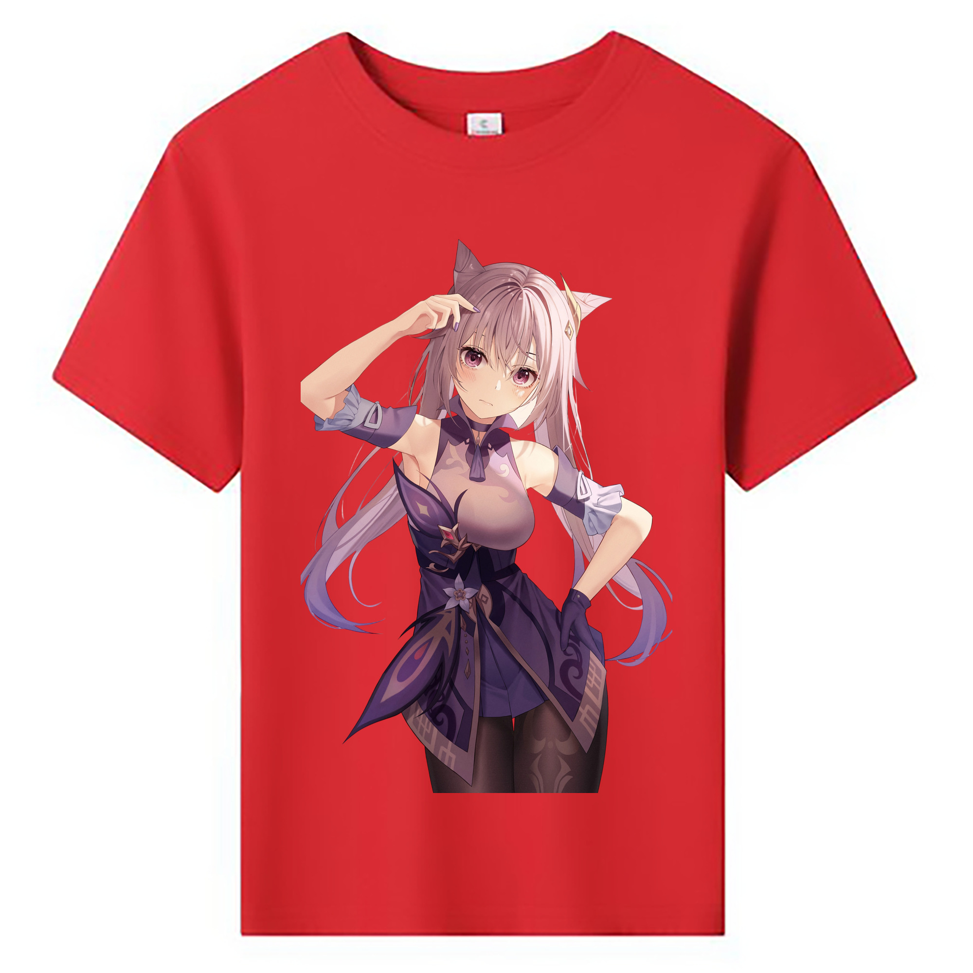 げんし神 刻晴 こくせい genshin Kokusei 綿100％キッズTシャツ（フロントプリント）