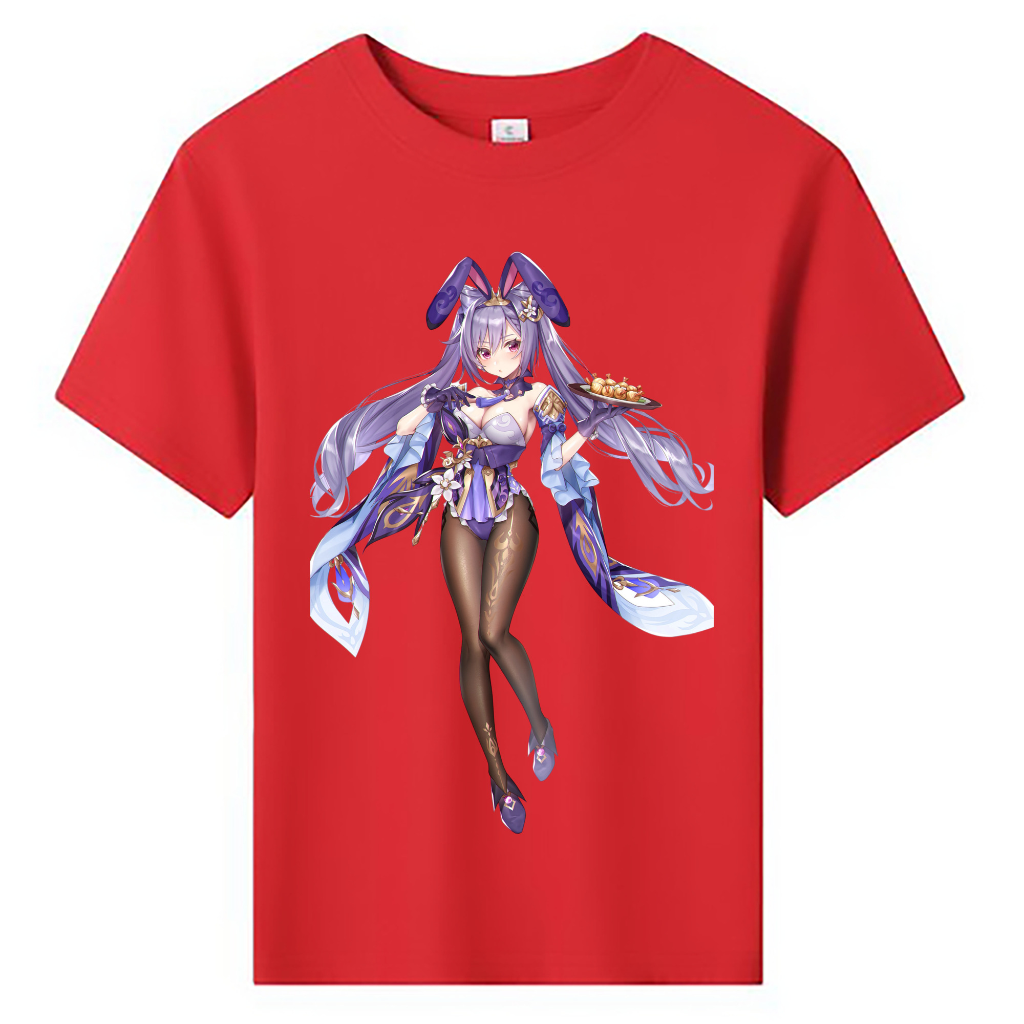 げんし神 刻晴 こくせい genshin Kokusei 綿100％キッズTシャツ（フロントプリント）