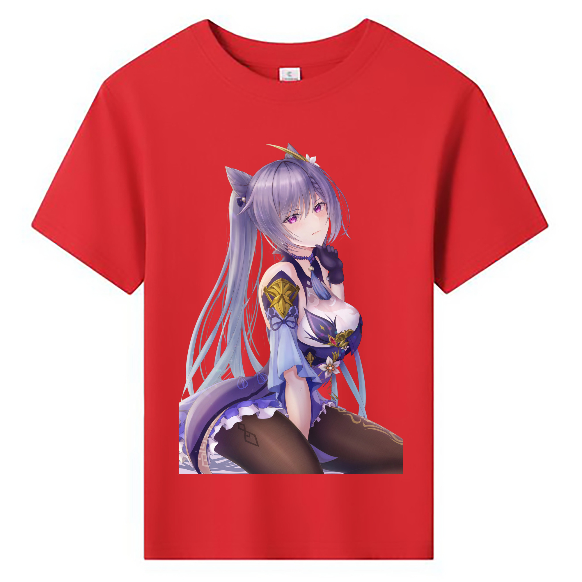 げんし神 刻晴 こくせい genshin Kokusei 綿100％キッズTシャツ（フロントプリント）