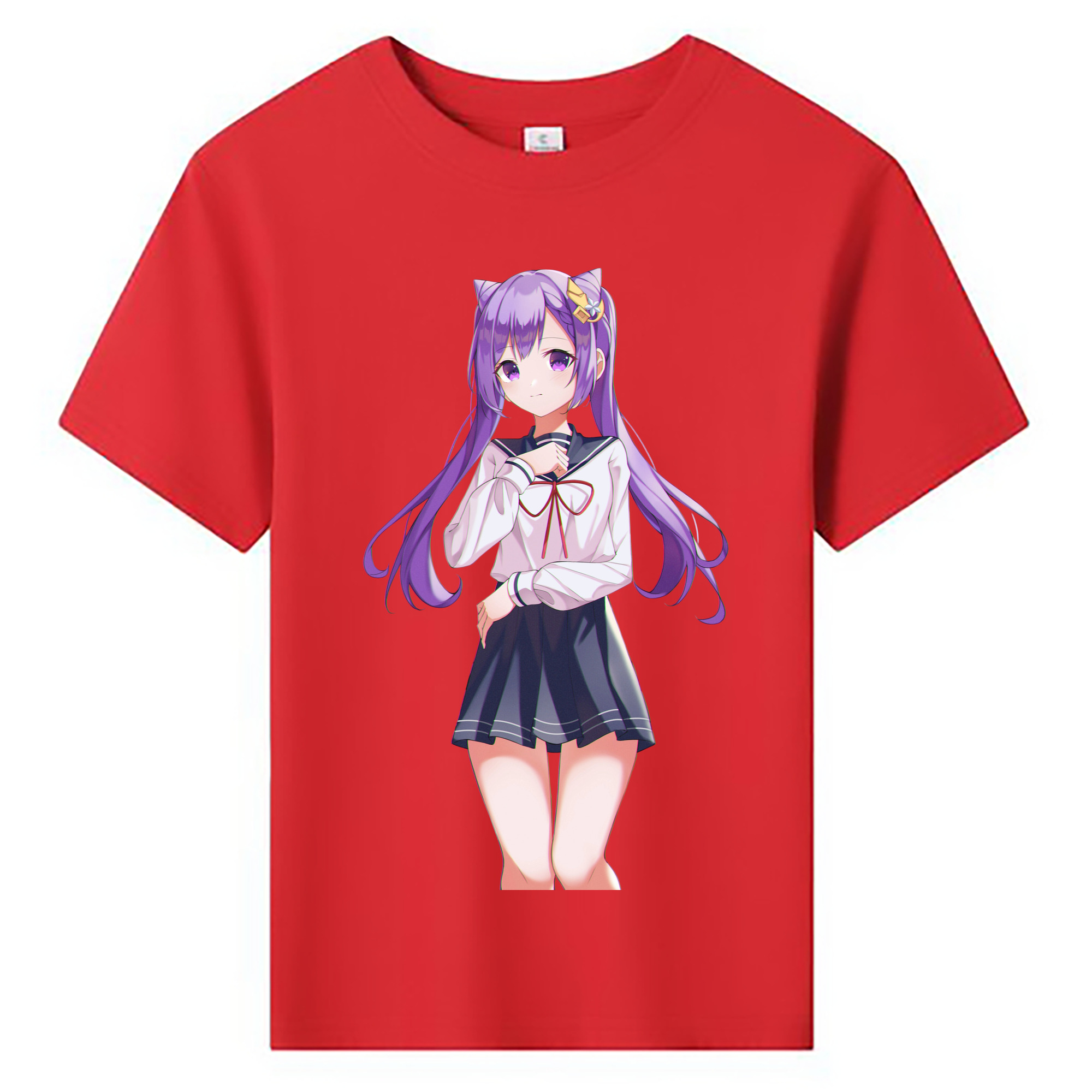 げんし神 刻晴 こくせい genshin Kokusei 綿100％キッズTシャツ（フロントプリント）