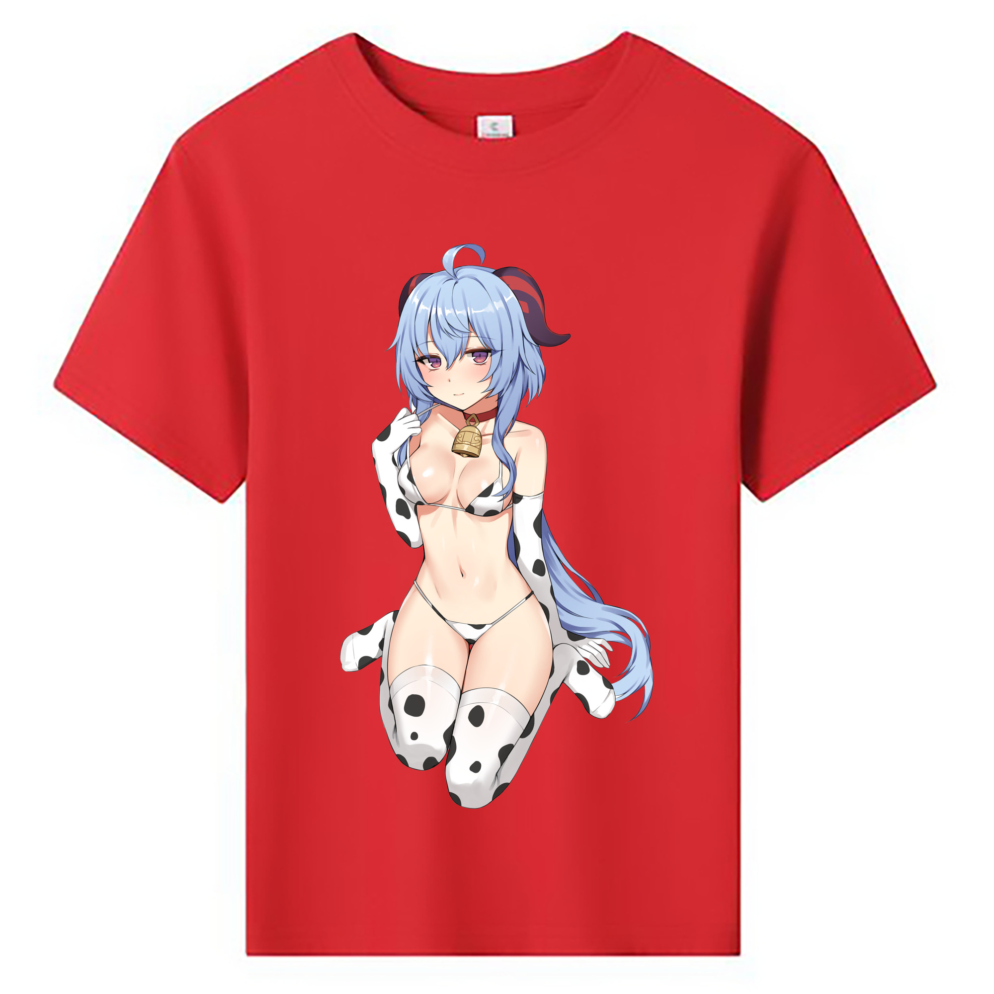 げんし神 甘雨 かんう genshin Ganyu 綿100％キッズTシャツ（フロントプリント）