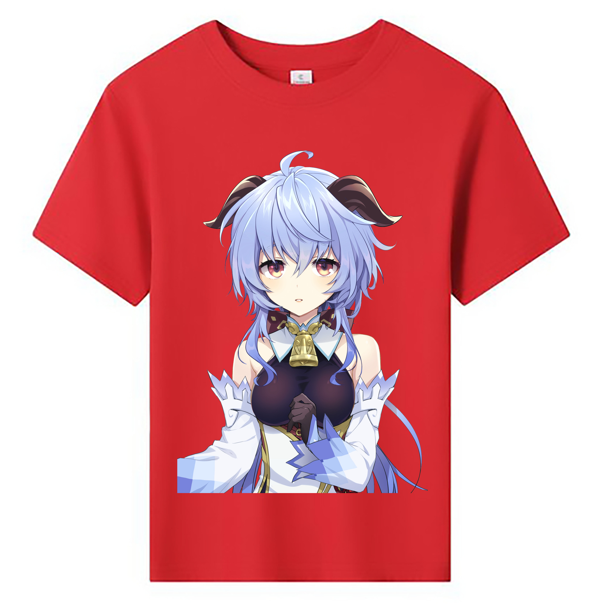 げんし神 甘雨 かんう genshin Ganyu 綿100％キッズTシャツ（フロントプリント）