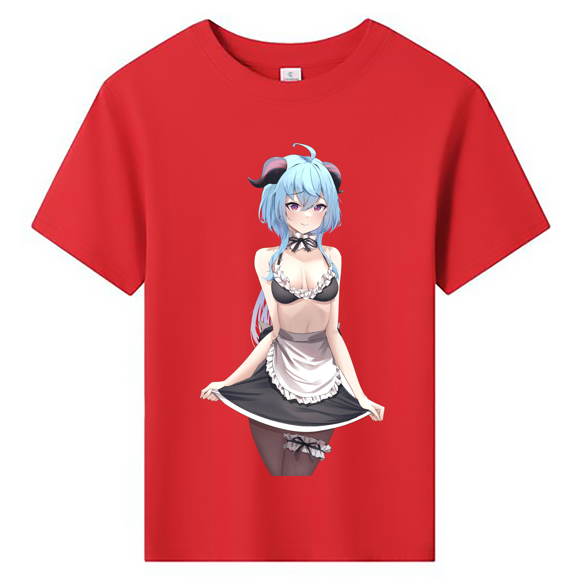 げんし神 甘雨 かんう genshin Ganyu 綿100％キッズTシャツ（フロントプリント）