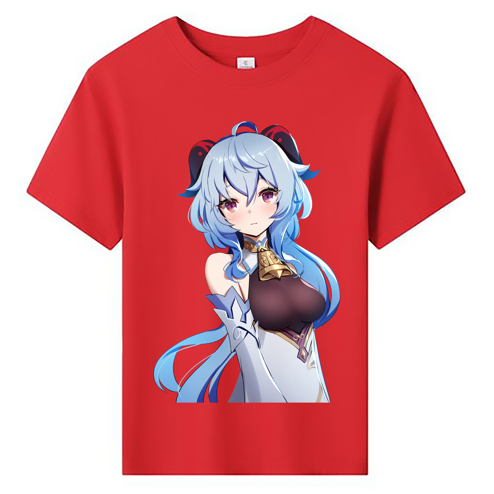 げんし神 甘雨 かんう genshin Ganyu 綿100％キッズTシャツ（フロントプリント）