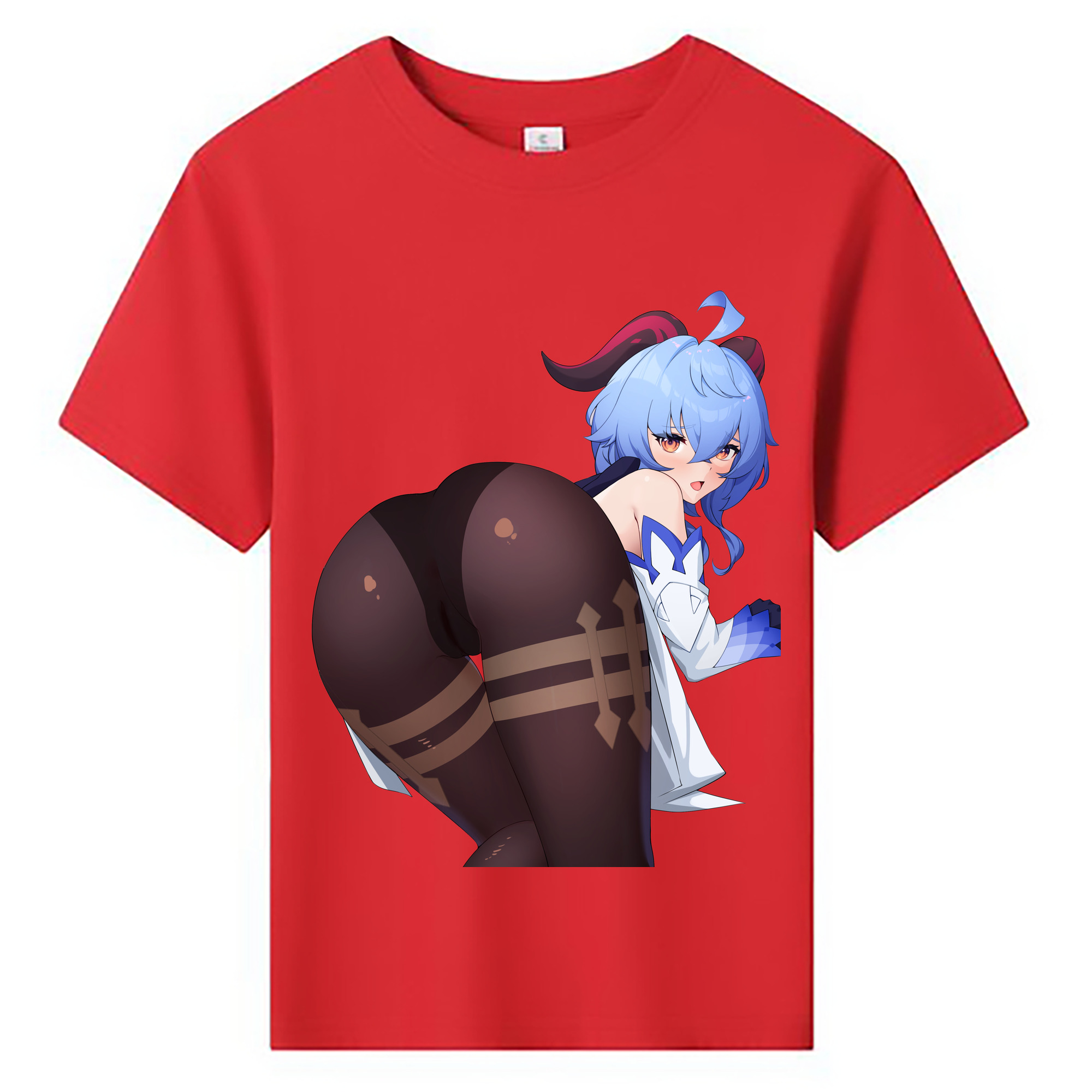 げんし神 甘雨 かんう genshin Ganyu 綿100％キッズTシャツ（フロントプリント）