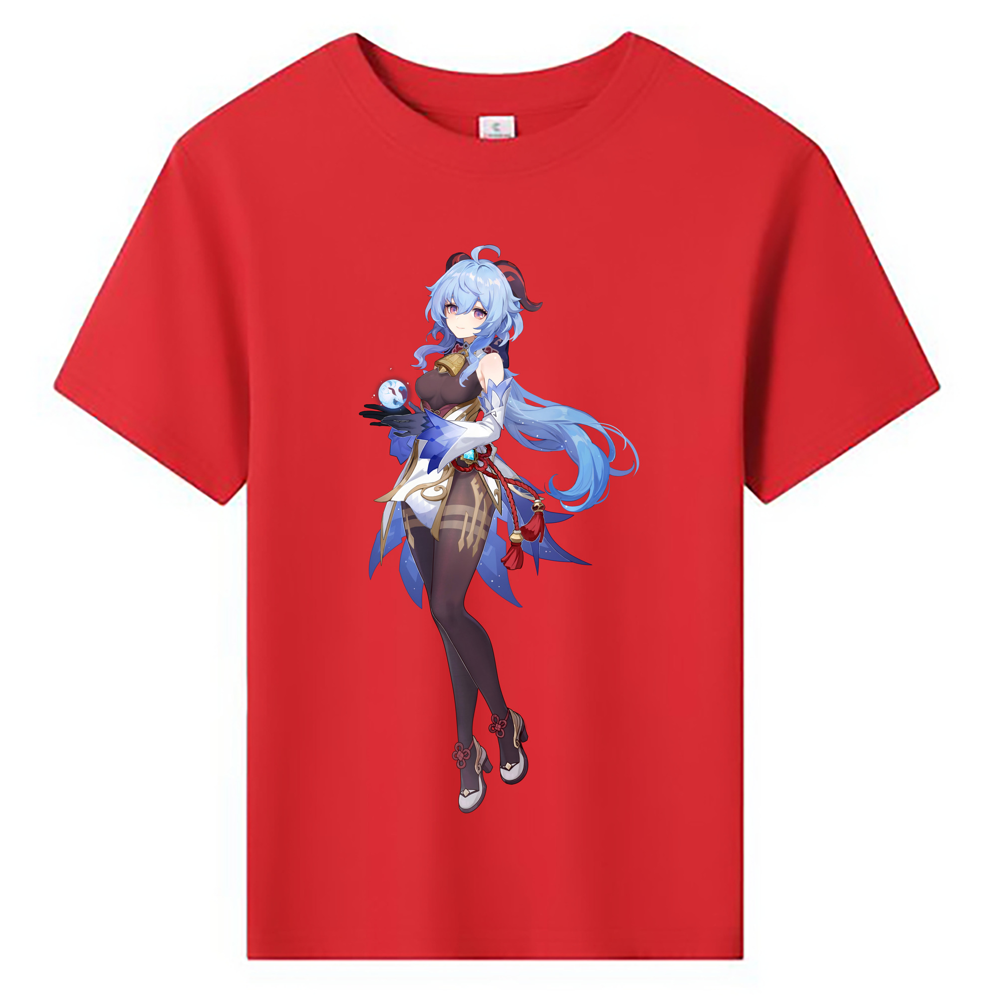 げんし神 甘雨 かんう genshin Ganyu 綿100％キッズTシャツ（フロントプリント）