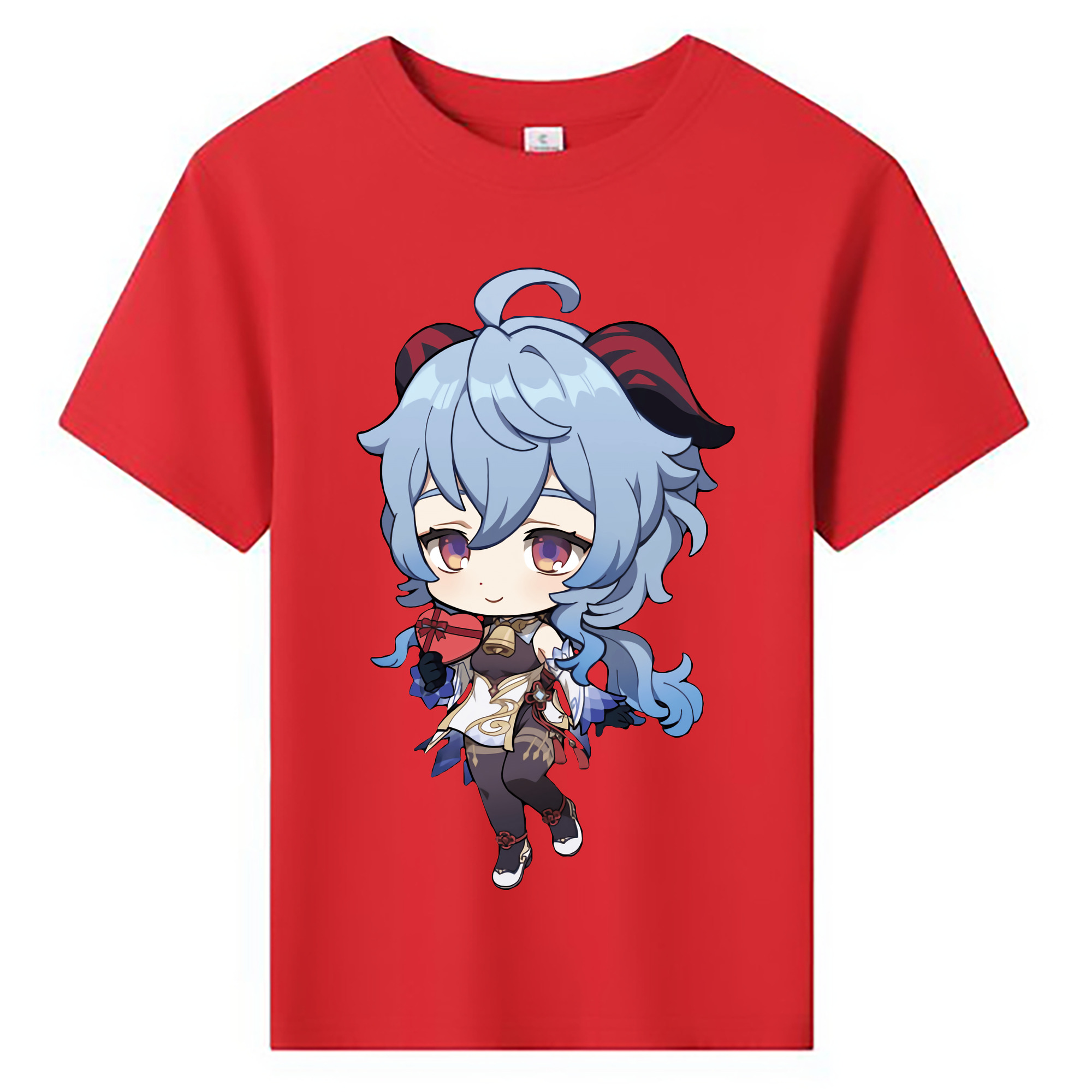 げんし神 甘雨 かんう genshin Ganyu 綿100％キッズTシャツ（フロントプリント）