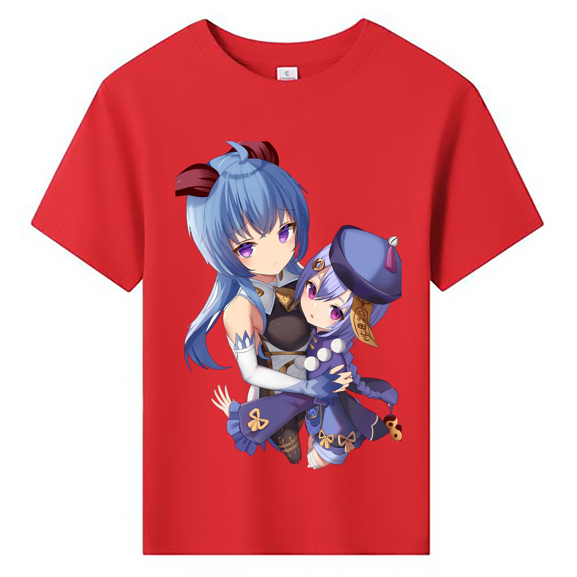 げんし神 甘雨 かんう genshin Ganyu 綿100％キッズTシャツ（フロントプリント）