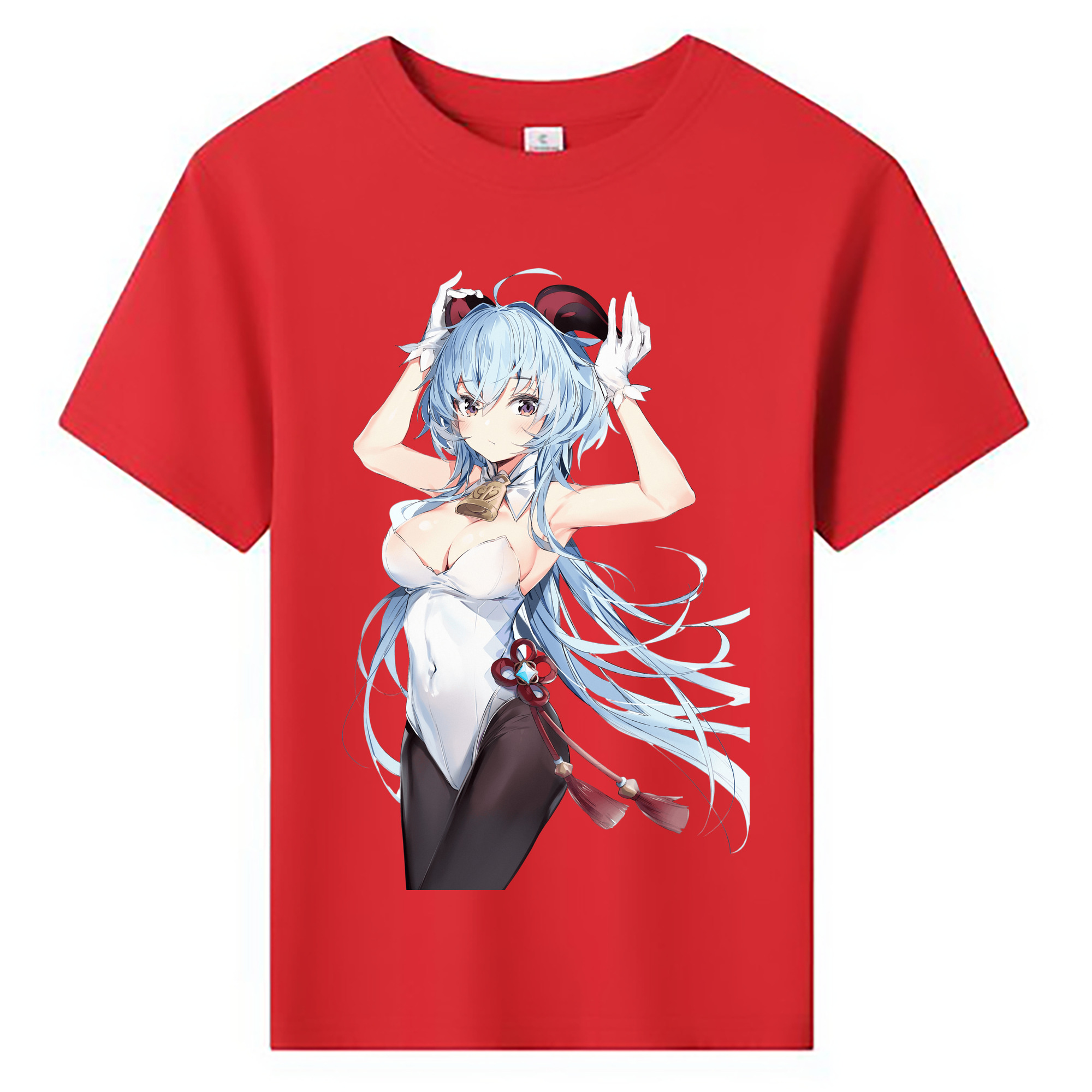 げんし神 甘雨 かんう genshin Ganyu 綿100％キッズTシャツ（フロントプリント）